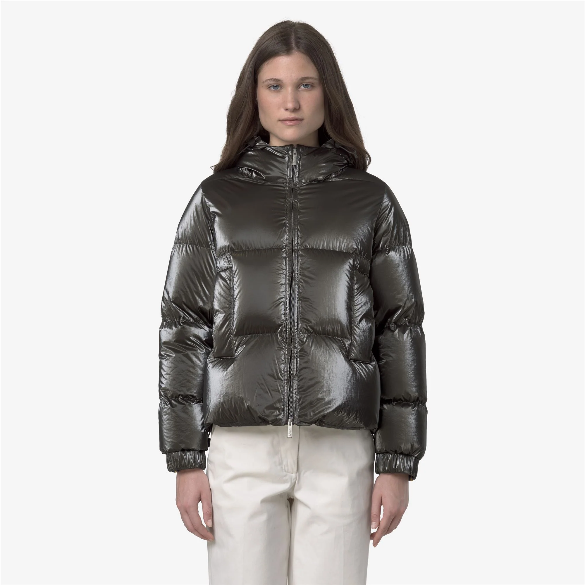 LETHILLE THERMO PEARLY - Jackets - Short - Woman - BLACK OLIVE COMBO - Image 3
