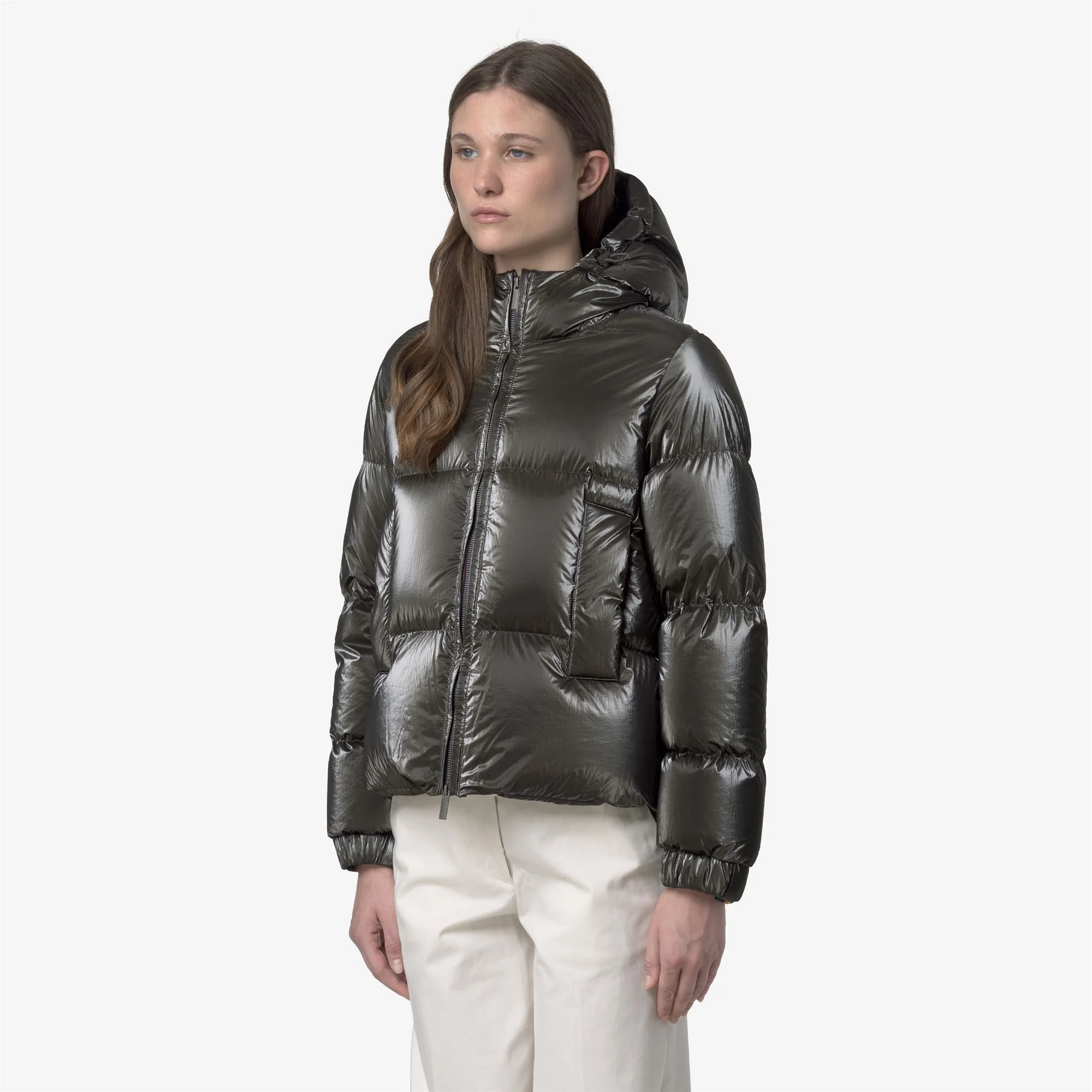 LETHILLE THERMO PEARLY - Jackets - Short - Woman - BLACK OLIVE COMBO - Image 4