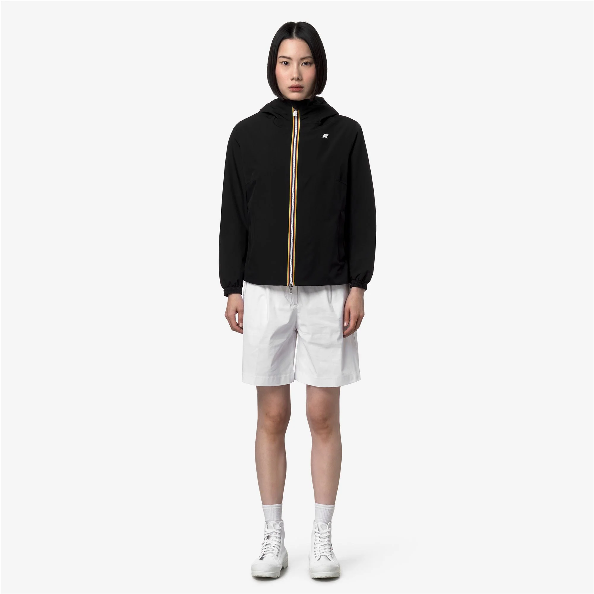 LIL 2.0 STRETCH POLY JERSEY - Jackets - Short - Woman - BLACK PURE - Image 3