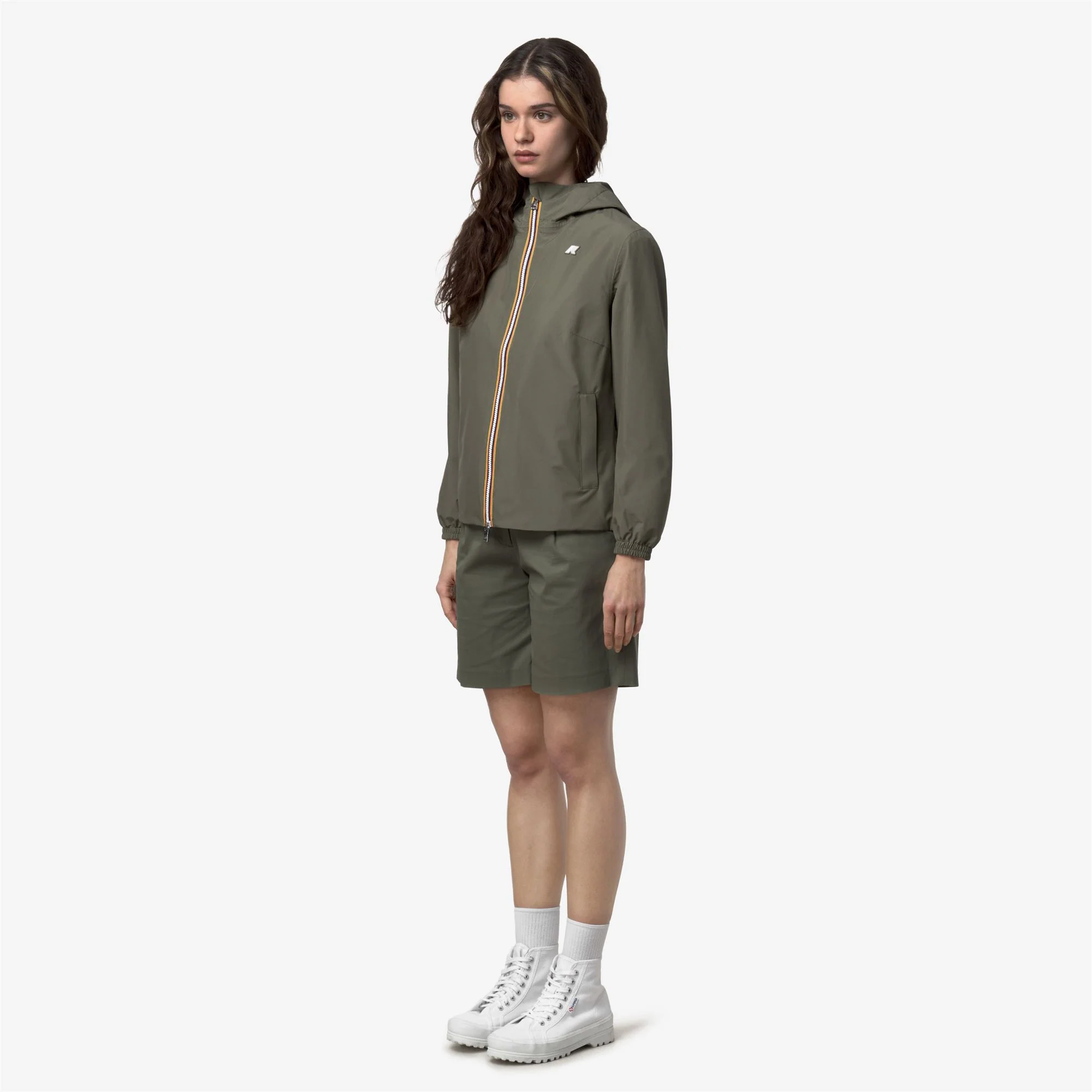 LIL 2.0 STRETCH POLY JERSEY - Jackets - Short - Woman - GREEN LICHEN - Image 4