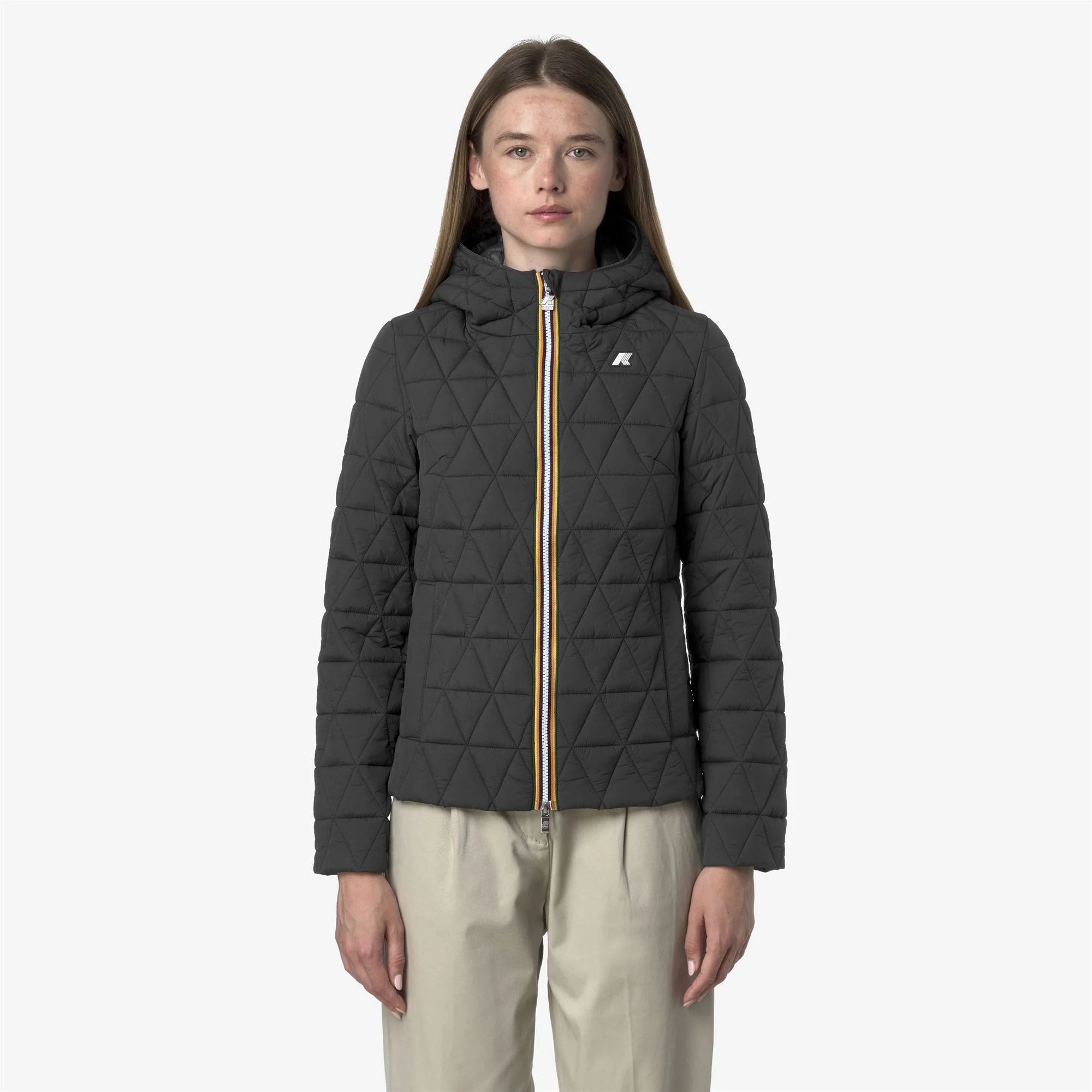 LIL DIAMOND QUILTED WARM - Jackets - Short - Woman - GREY SHADOW DK - Image 3