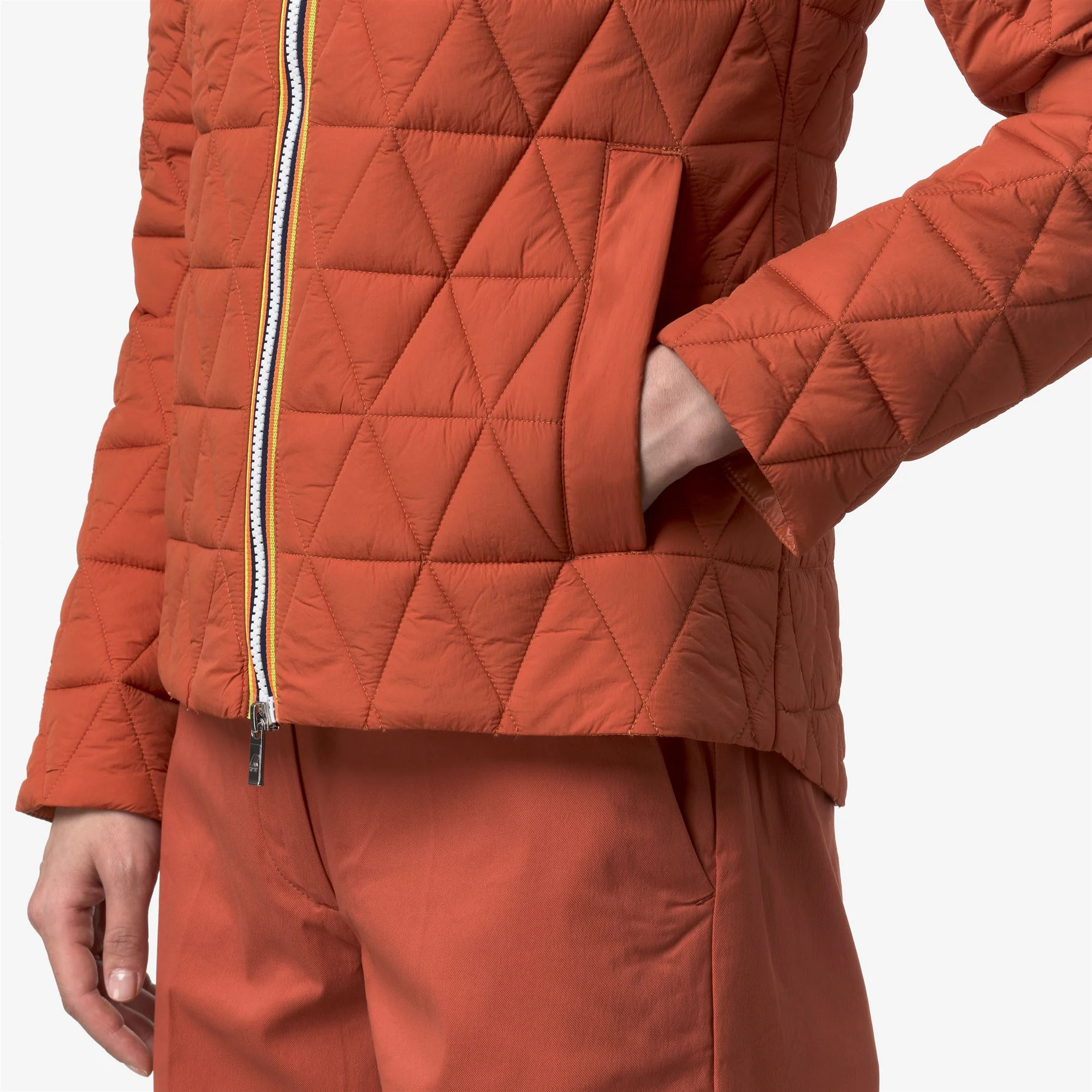LIL DIAMOND QUILTED WARM - Jackets - Short - Woman - ORANGE BROWNISH - Image 2