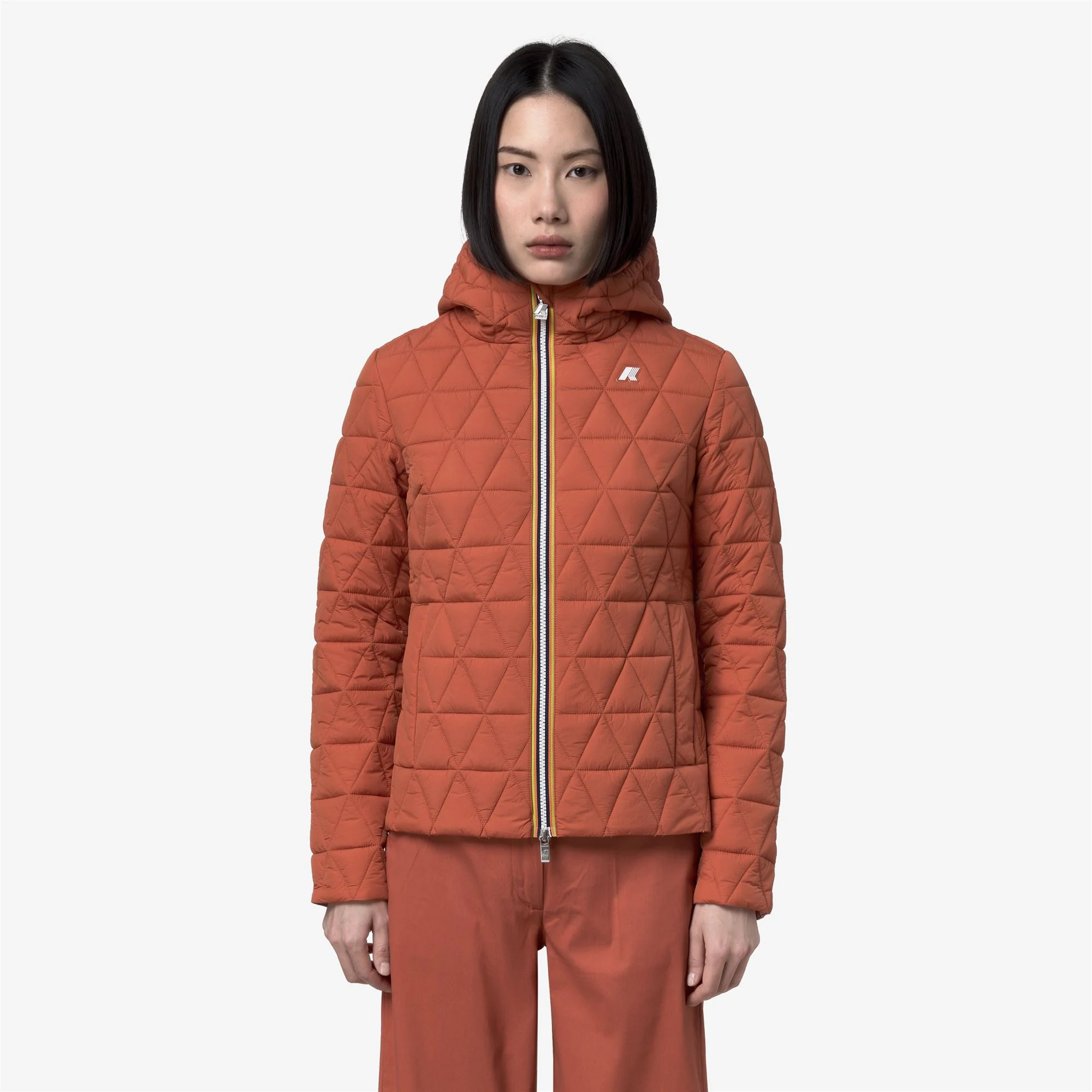 LIL DIAMOND QUILTED WARM - Jackets - Short - Woman - ORANGE BROWNISH - Image 3