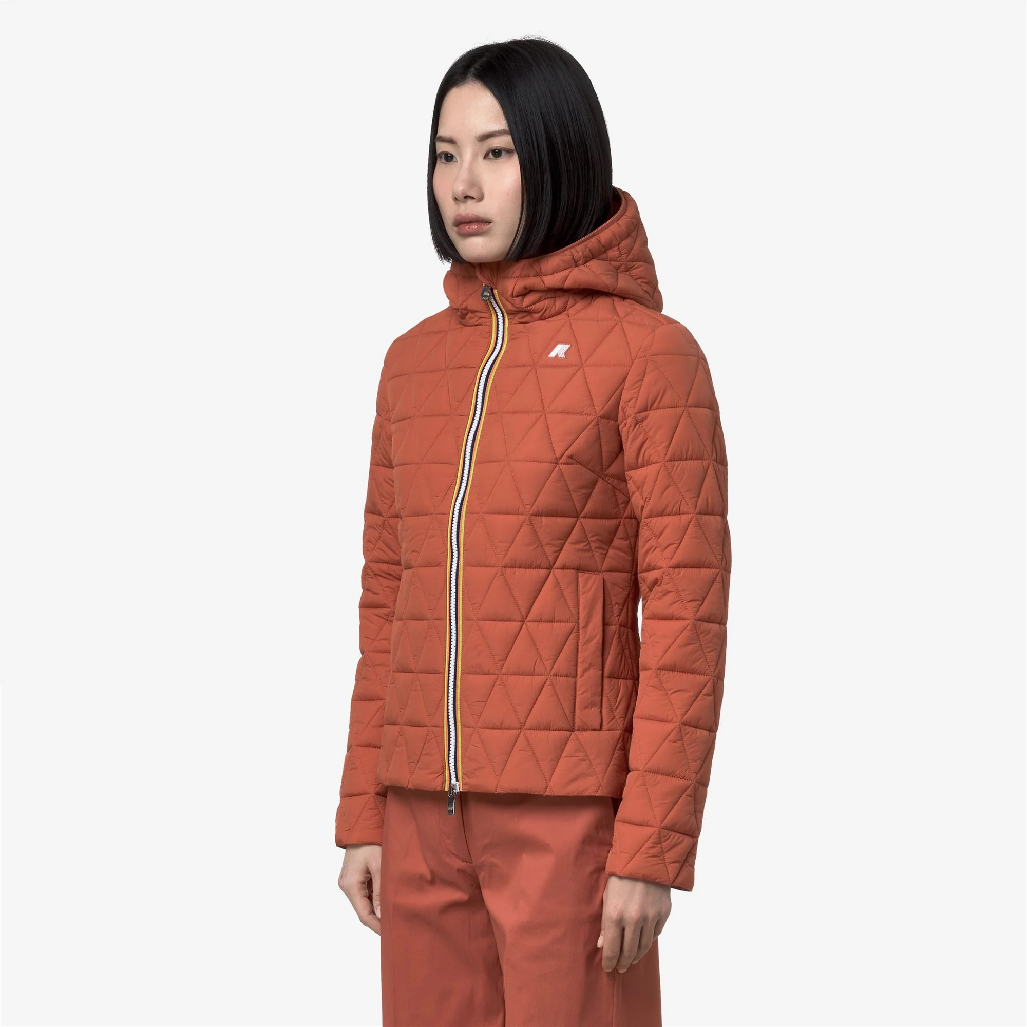 LIL DIAMOND QUILTED WARM - Jackets - Short - Woman - ORANGE BROWNISH - Image 4
