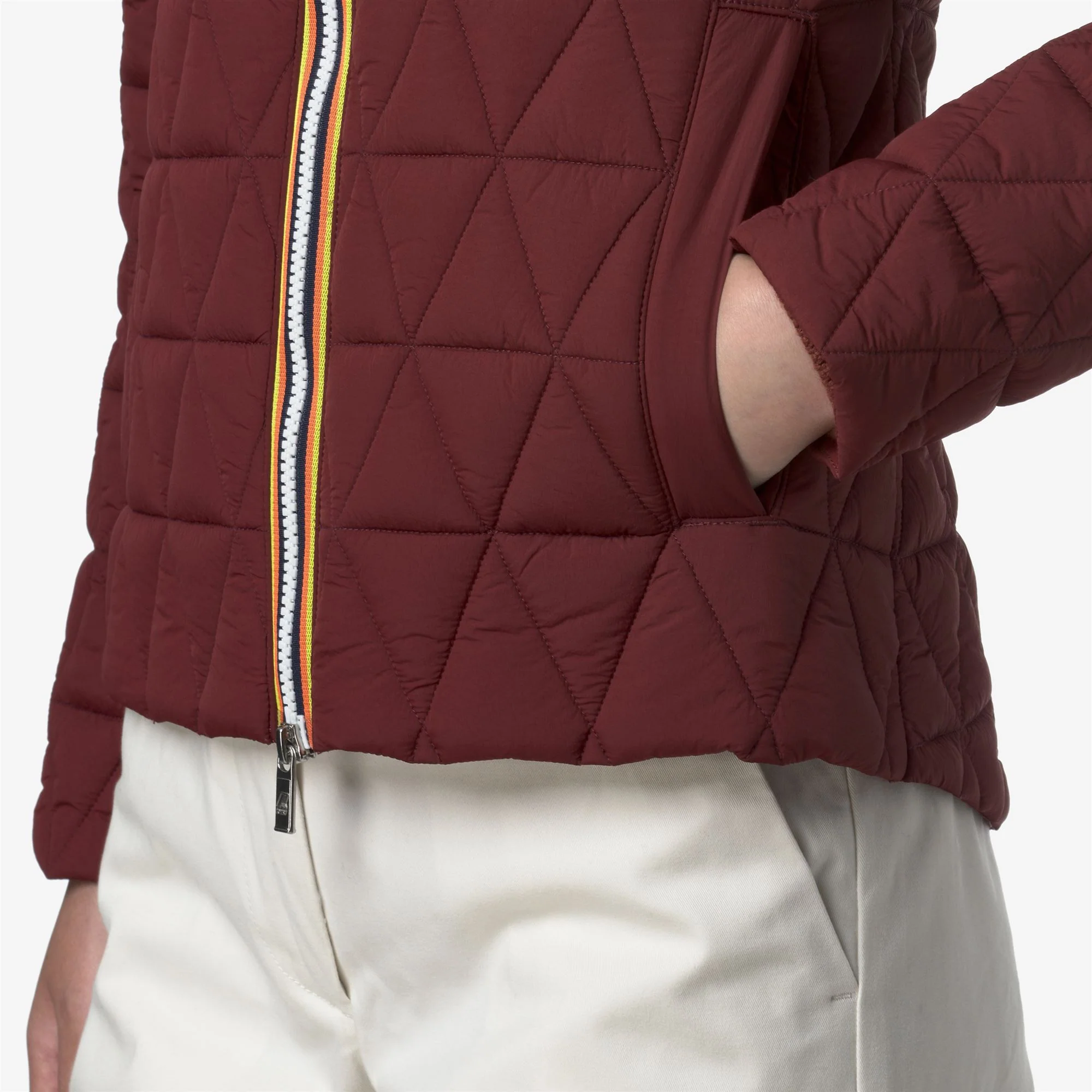 LIL DIAMOND QUILTED WARM - Jackets - Short - Woman - RED SYRAH - Image 2