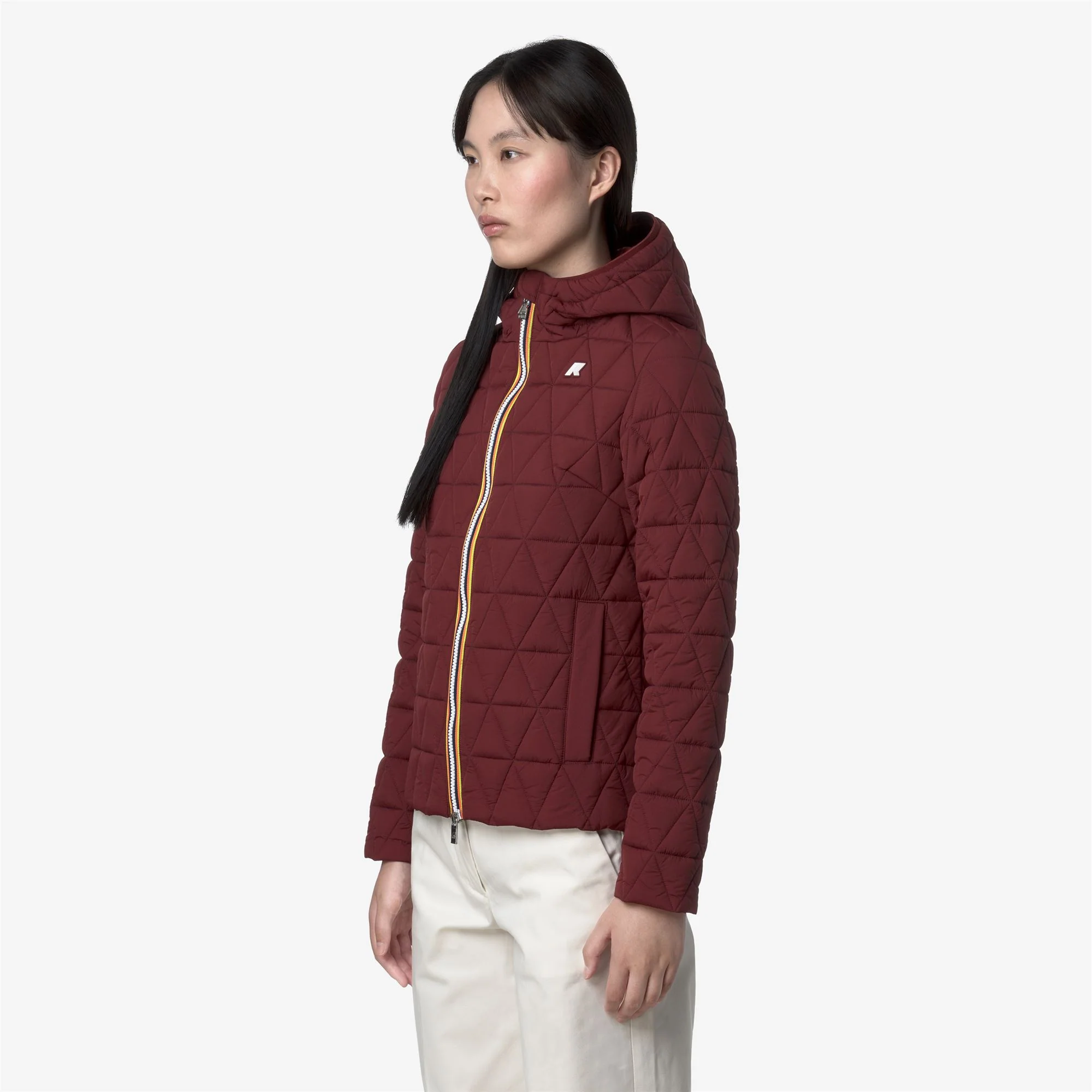 LIL DIAMOND QUILTED WARM - Jackets - Short - Woman - RED SYRAH - Image 4
