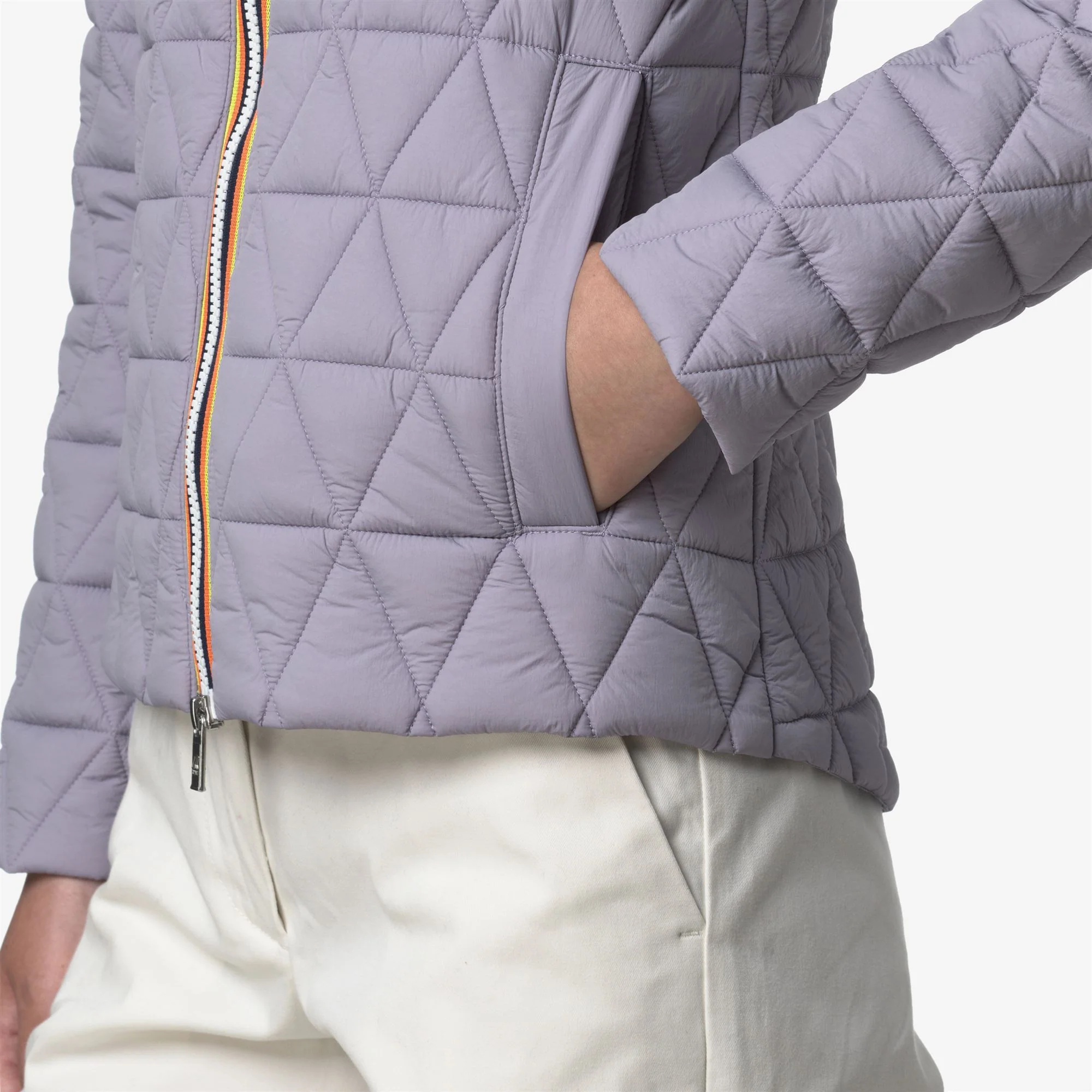 LIL DIAMOND QUILTED WARM - Jackets - Short - Woman - VIOLET LAVENDER - Image 2