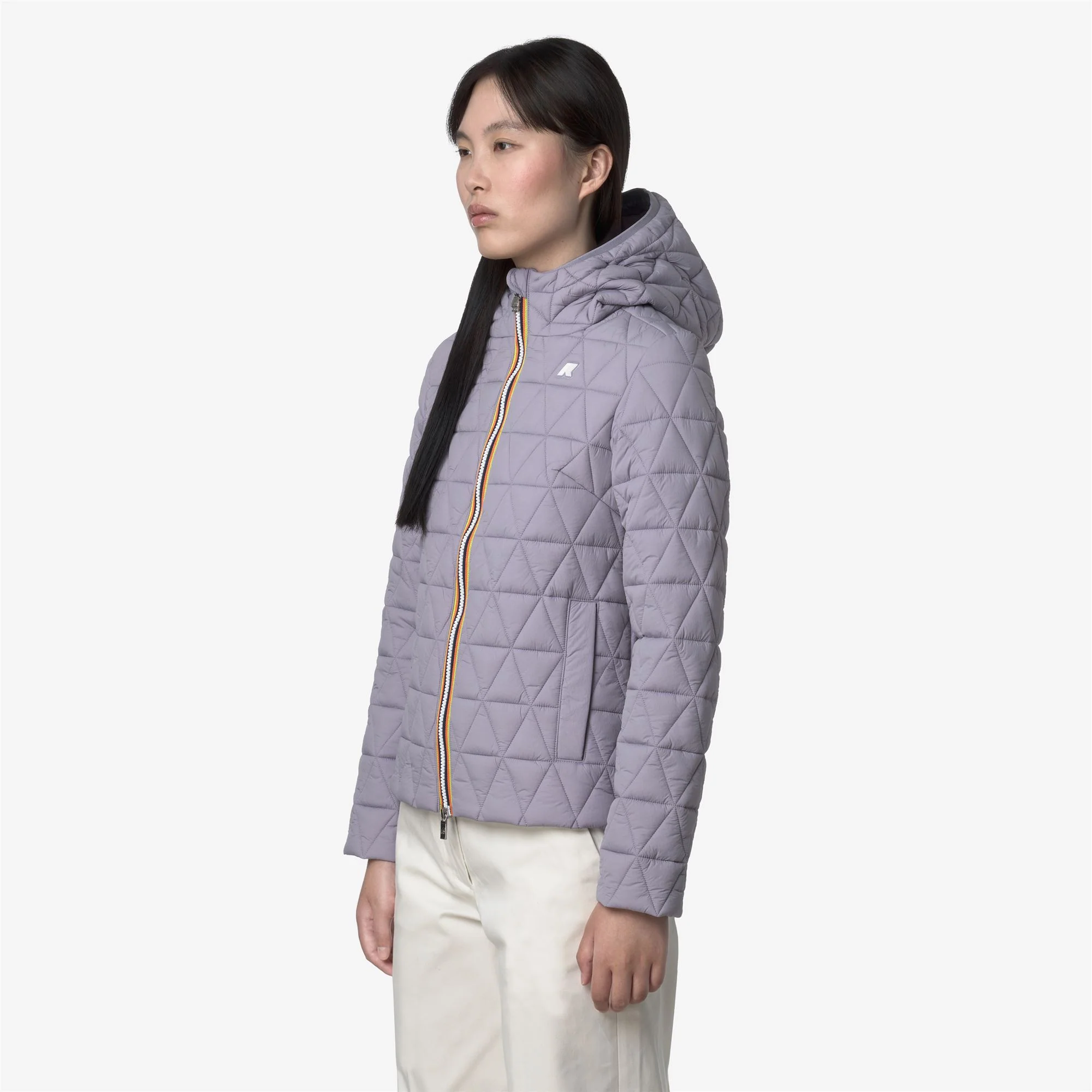 LIL DIAMOND QUILTED WARM - Jackets - Short - Woman - VIOLET LAVENDER - Image 4
