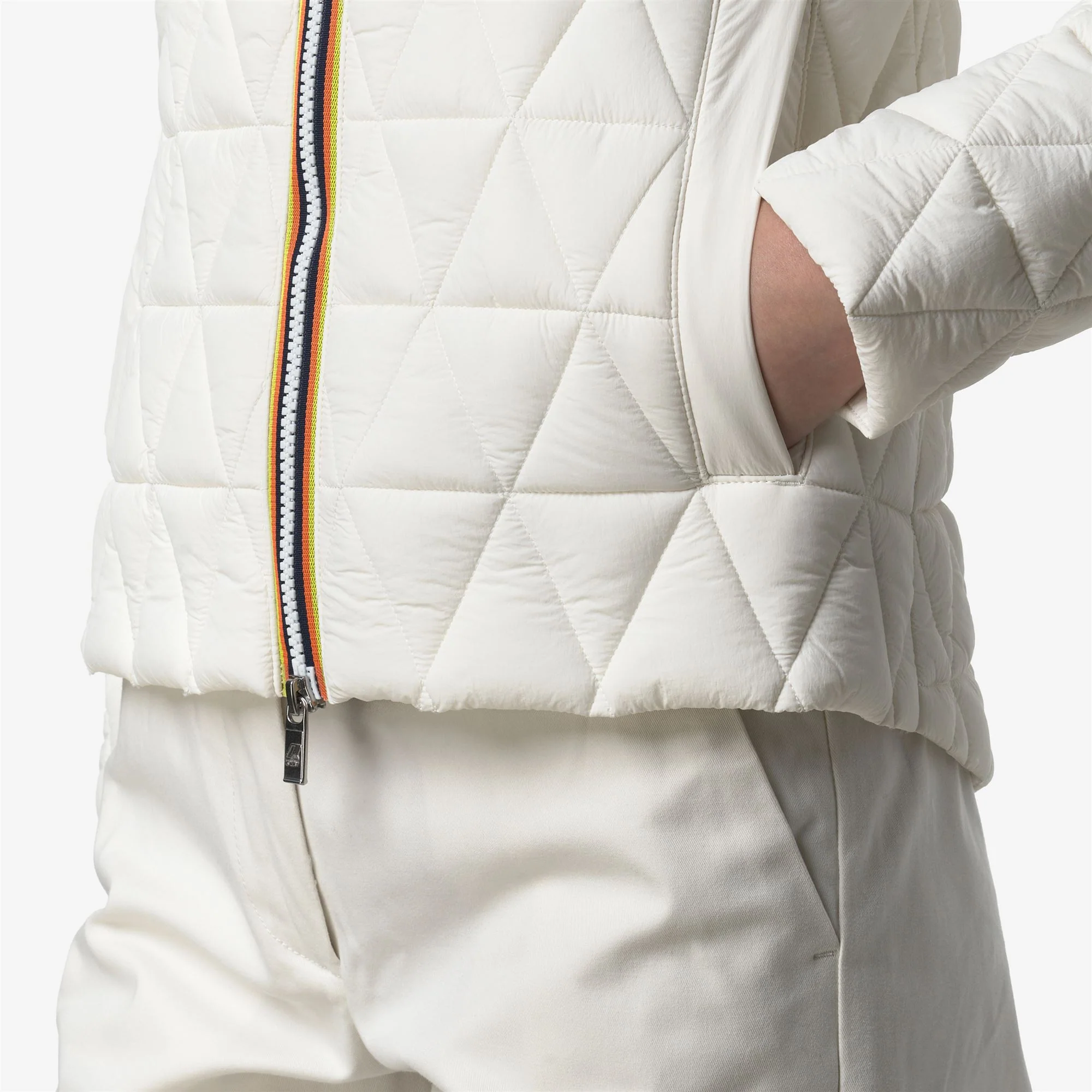 LIL DIAMOND QUILTED WARM - Jackets - Short - Woman - WHITE GARDENIA - Image 2
