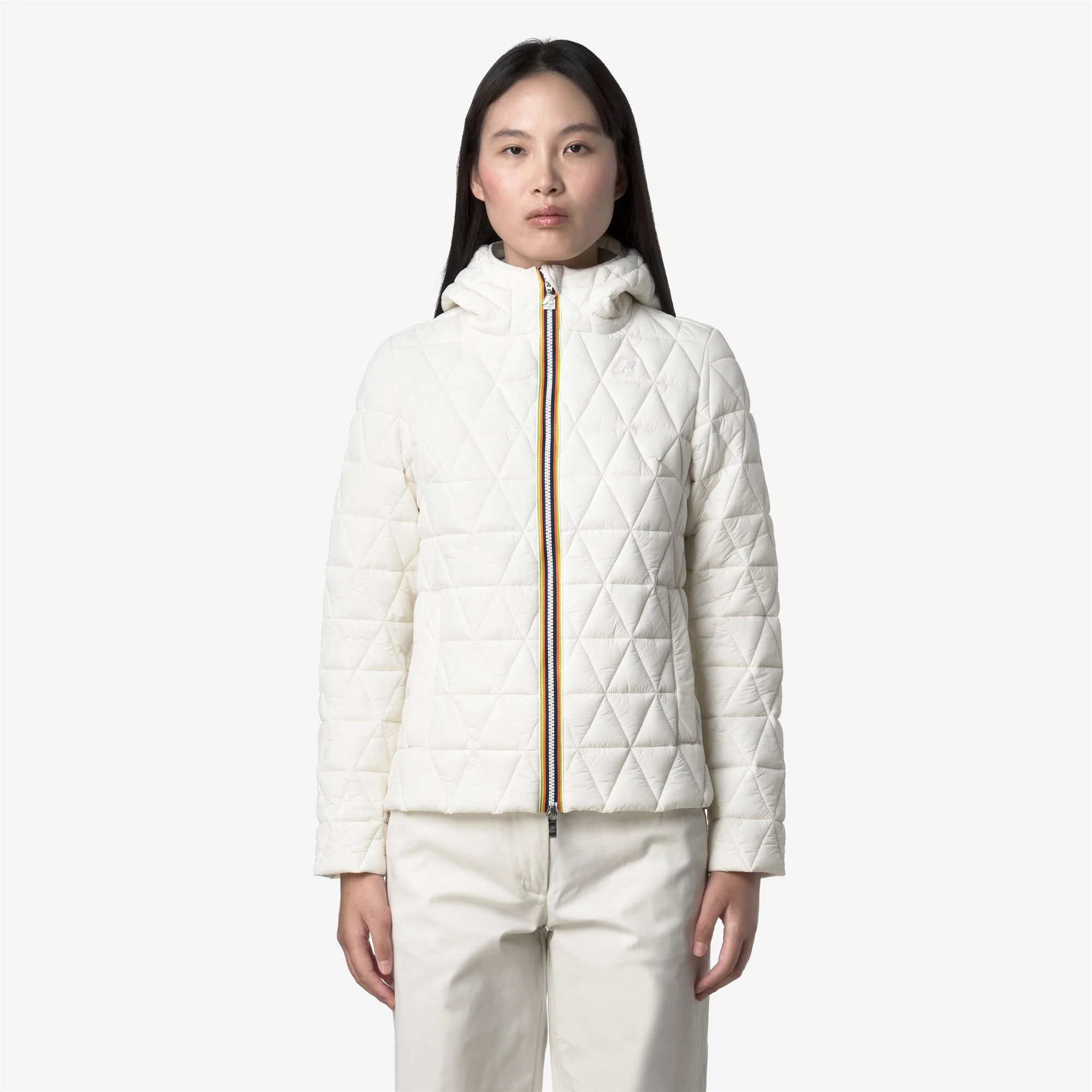LIL DIAMOND QUILTED WARM - Jackets - Short - Woman - WHITE GARDENIA - Image 3