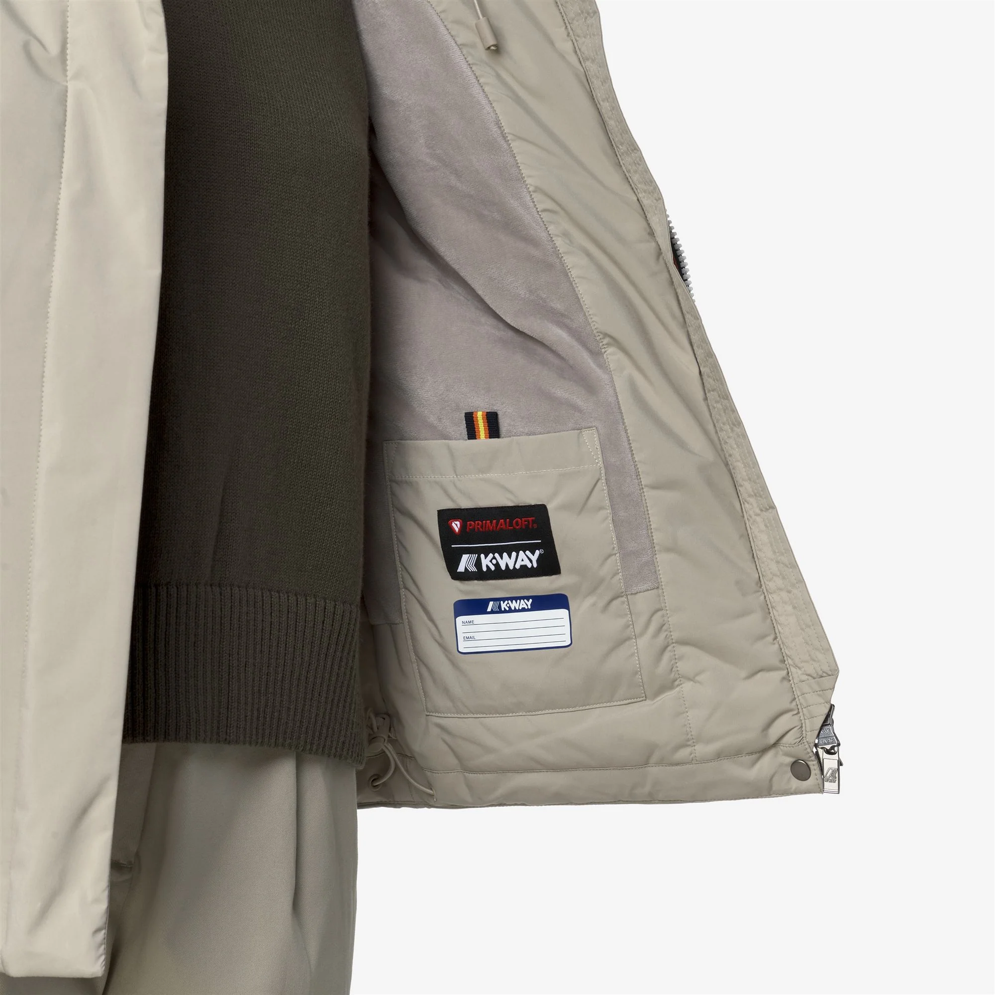LIL SOFT TOUCH MARMOTTA - Jackets - Short - Woman - BEIGE CASHMERE-GREY GOAT - Image 2