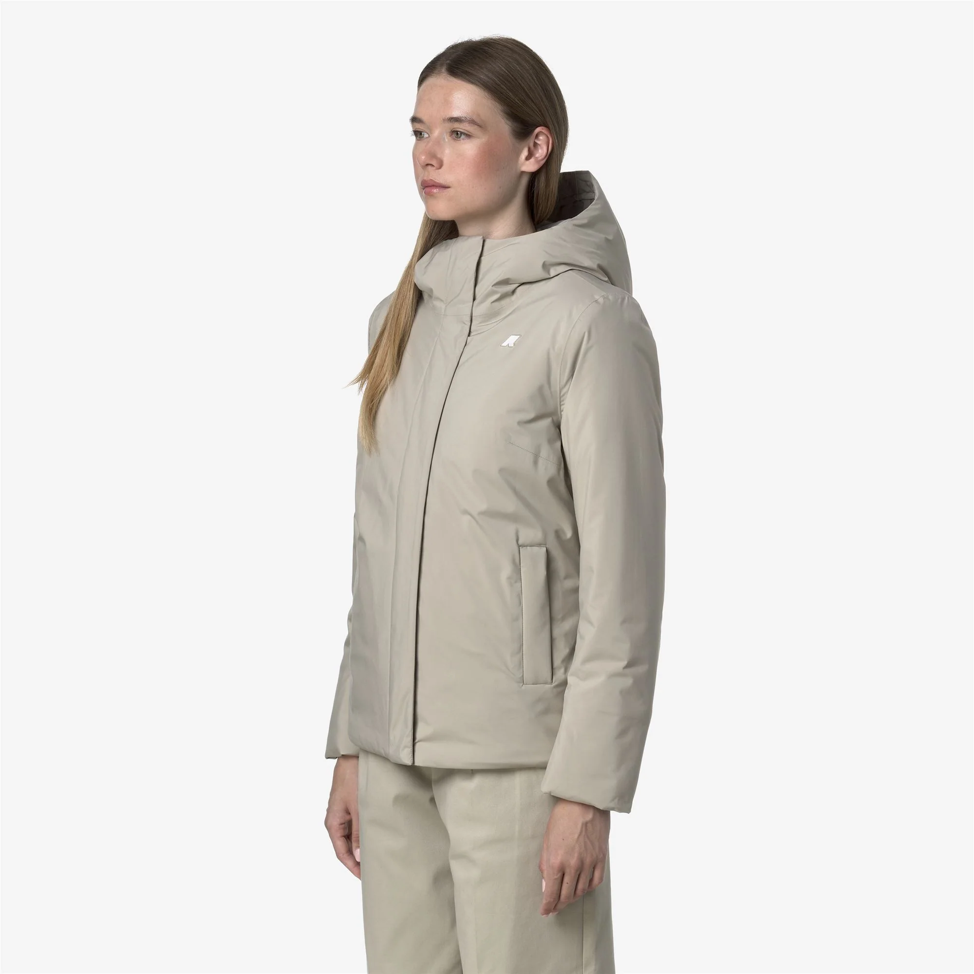 LIL SOFT TOUCH MARMOTTA - Jackets - Short - Woman - BEIGE CASHMERE-GREY GOAT - Image 4