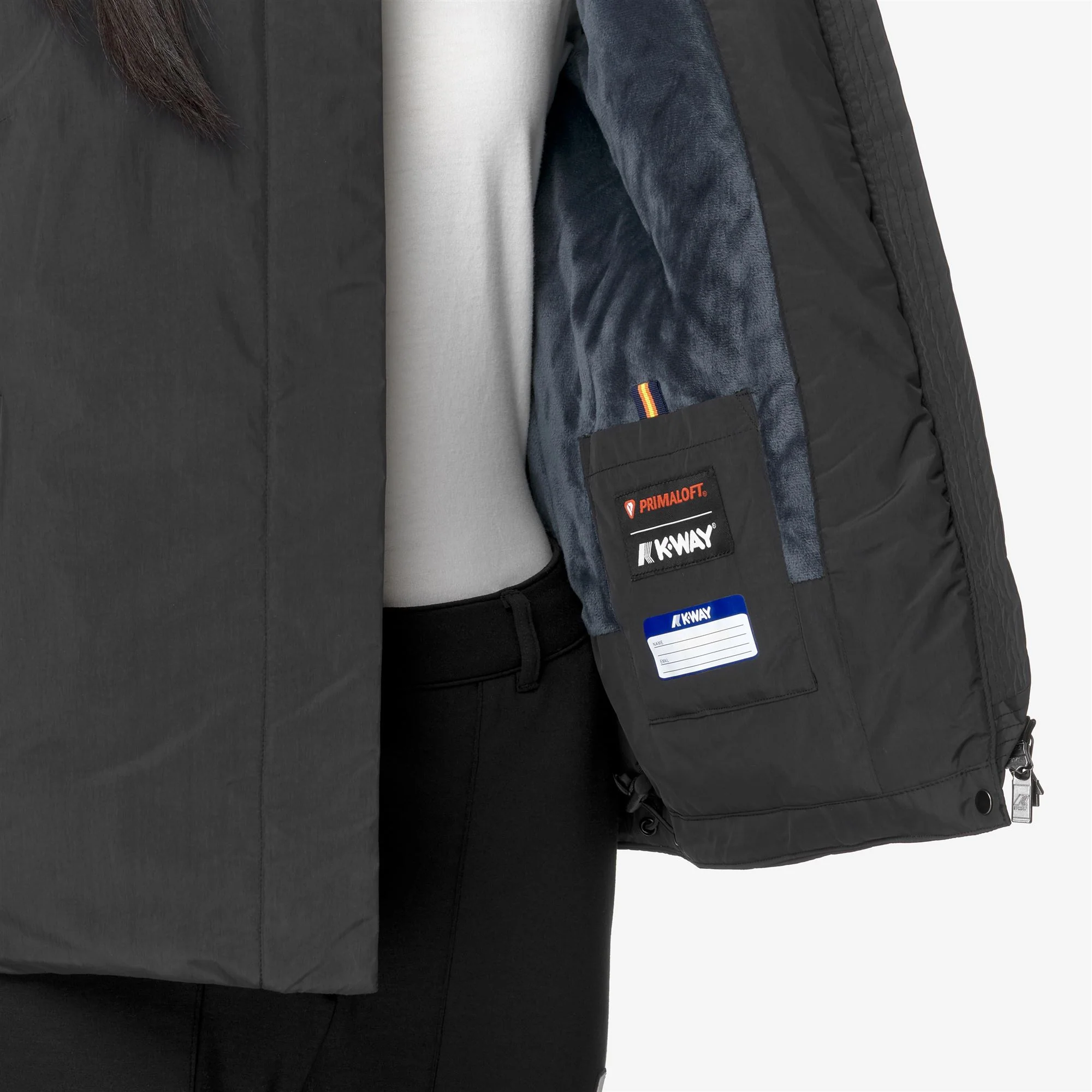 LIL SOFT TOUCH MARMOTTA - Jackets - Short - Woman - BLACK P-BLUE A - Image 2