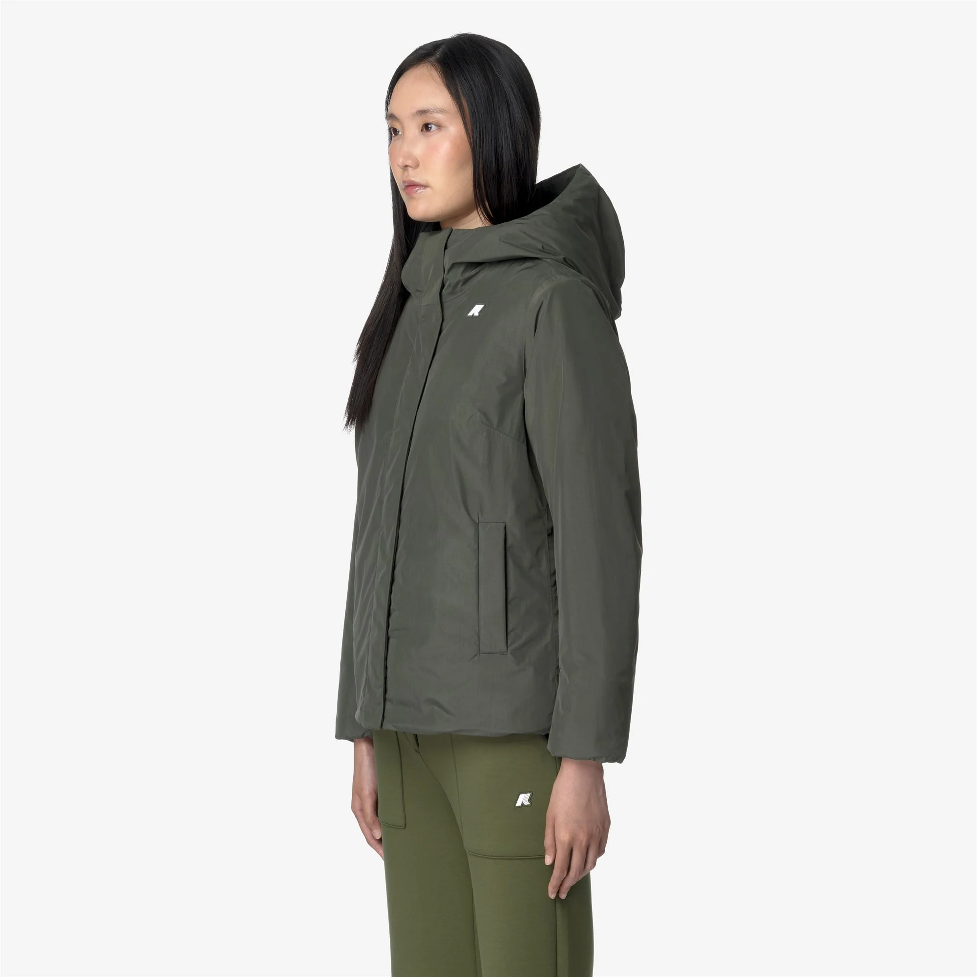 LIL SOFT TOUCH MARMOTTA - Jackets - Short - Woman - GREEN B-BLUE A - Image 4