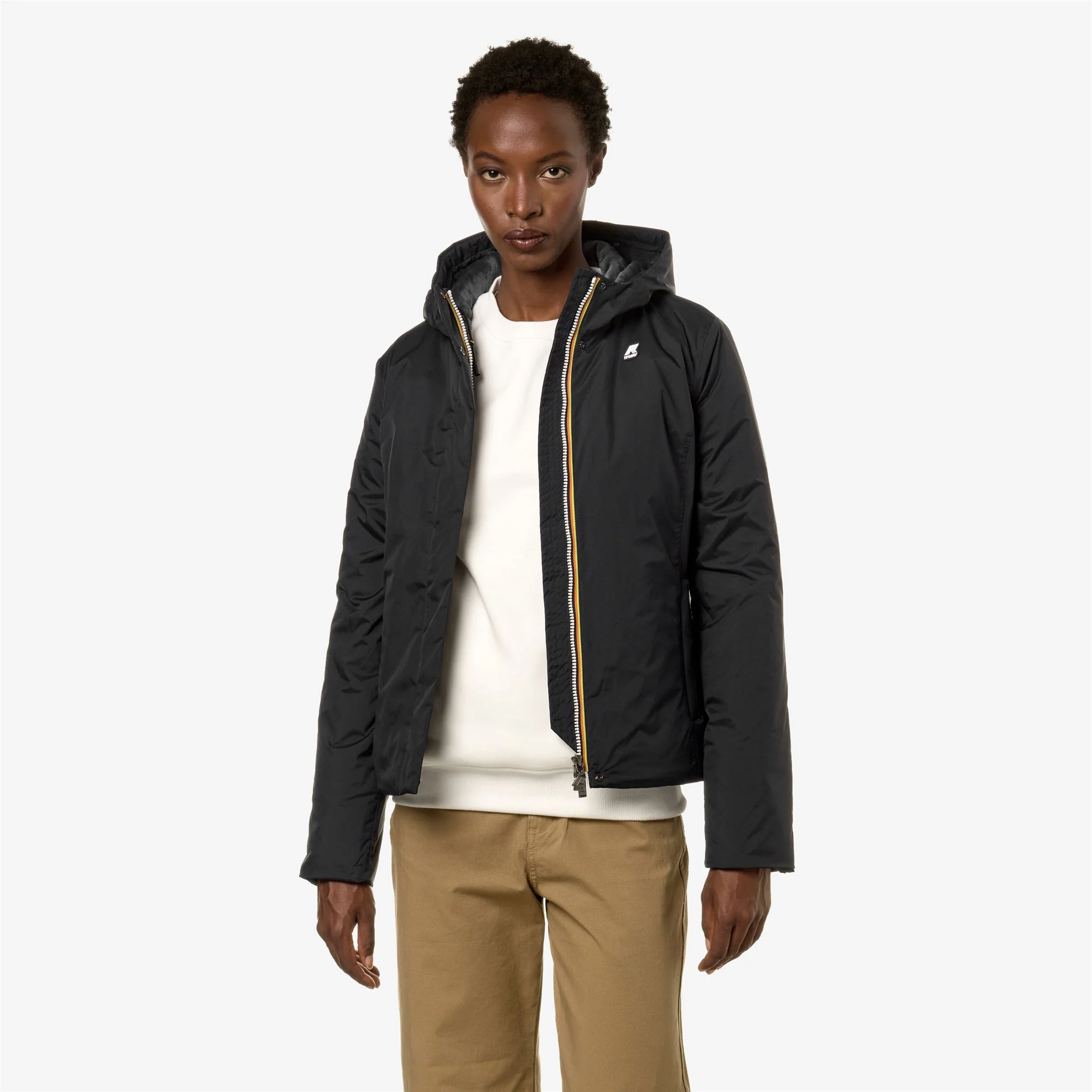 LILY MICRO RIPSTOP MARMOTTA - Jackets - Short - Woman - BLACK P-BLUE A - Image 3