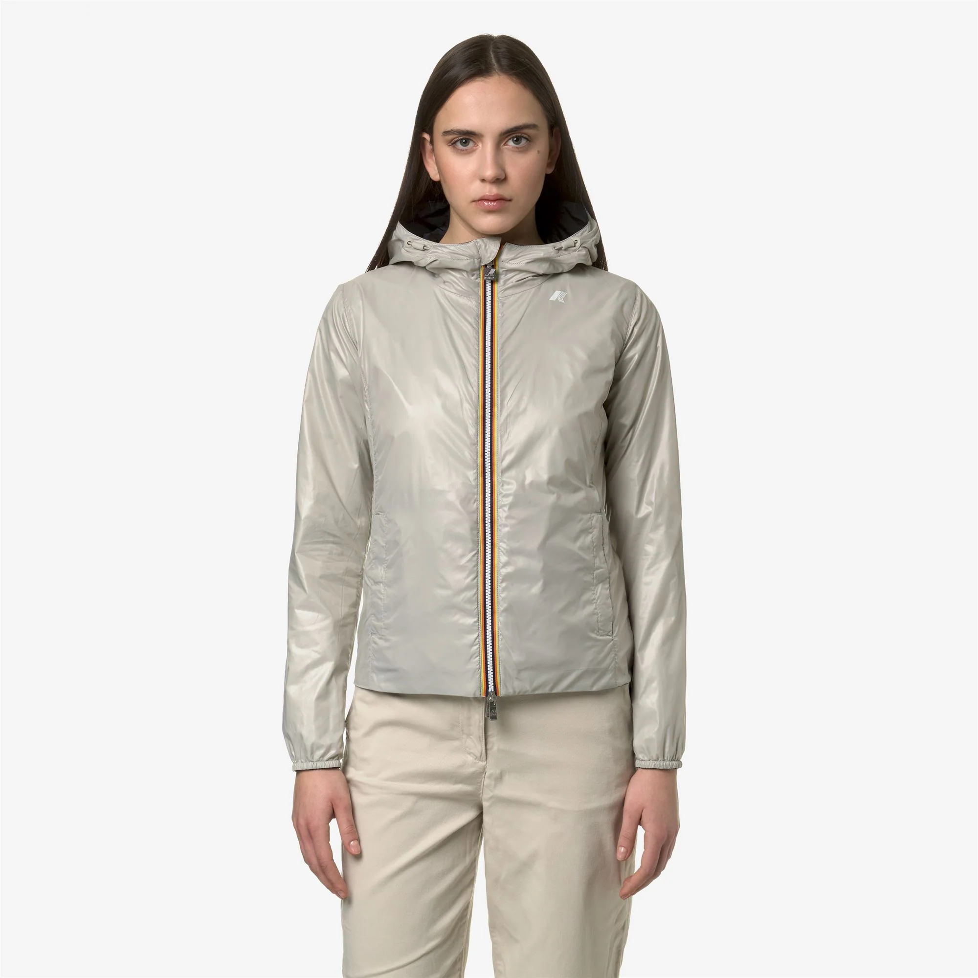 LILY PLUS.2 REVERSIBLE - Jackets - Short - Woman - BLACK P-BEIGE LT - Image 3