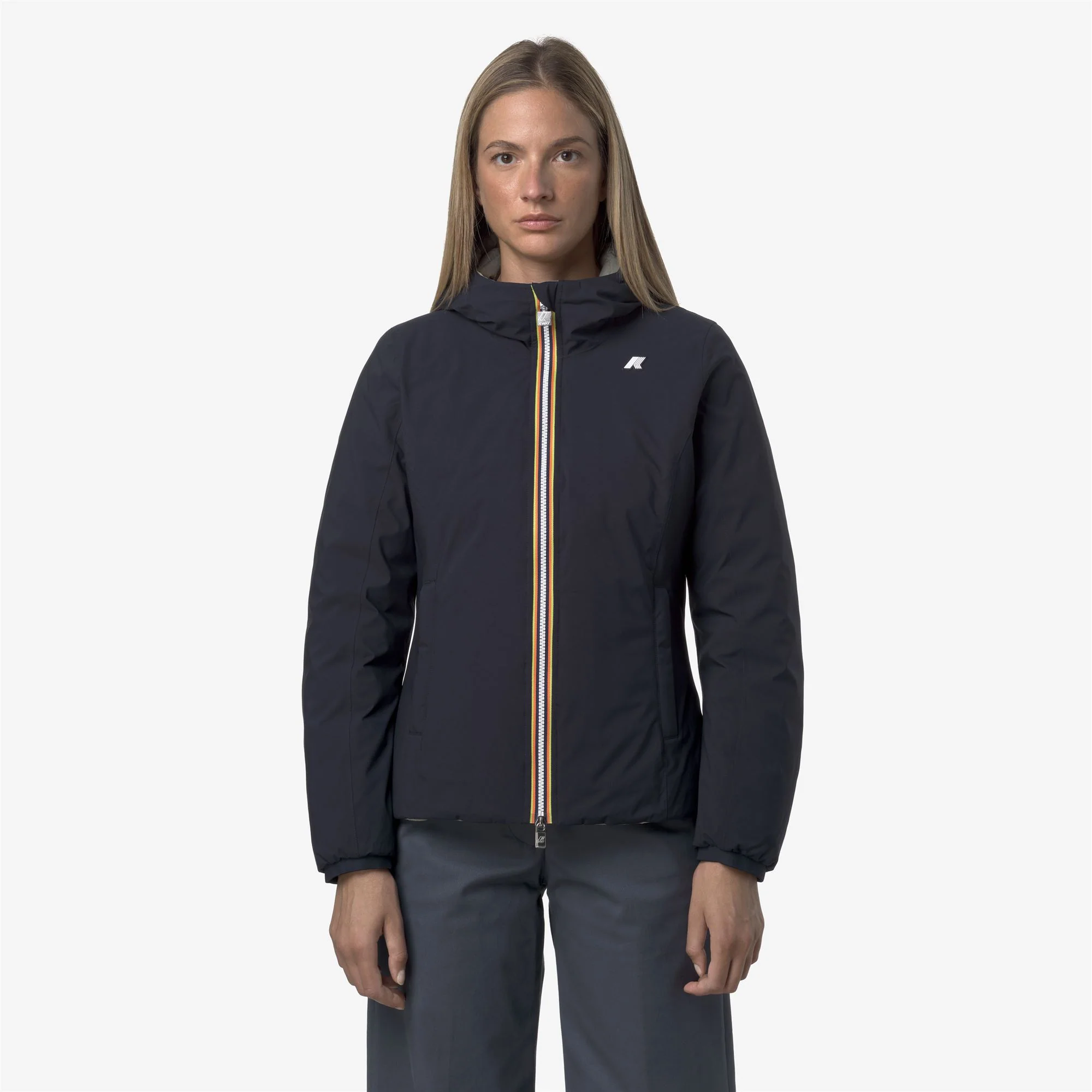 LILY ST THERMO REVERSIBLE - Jackets - Short - Woman - BLUE DEPTH-GREEN OAK - Image 4