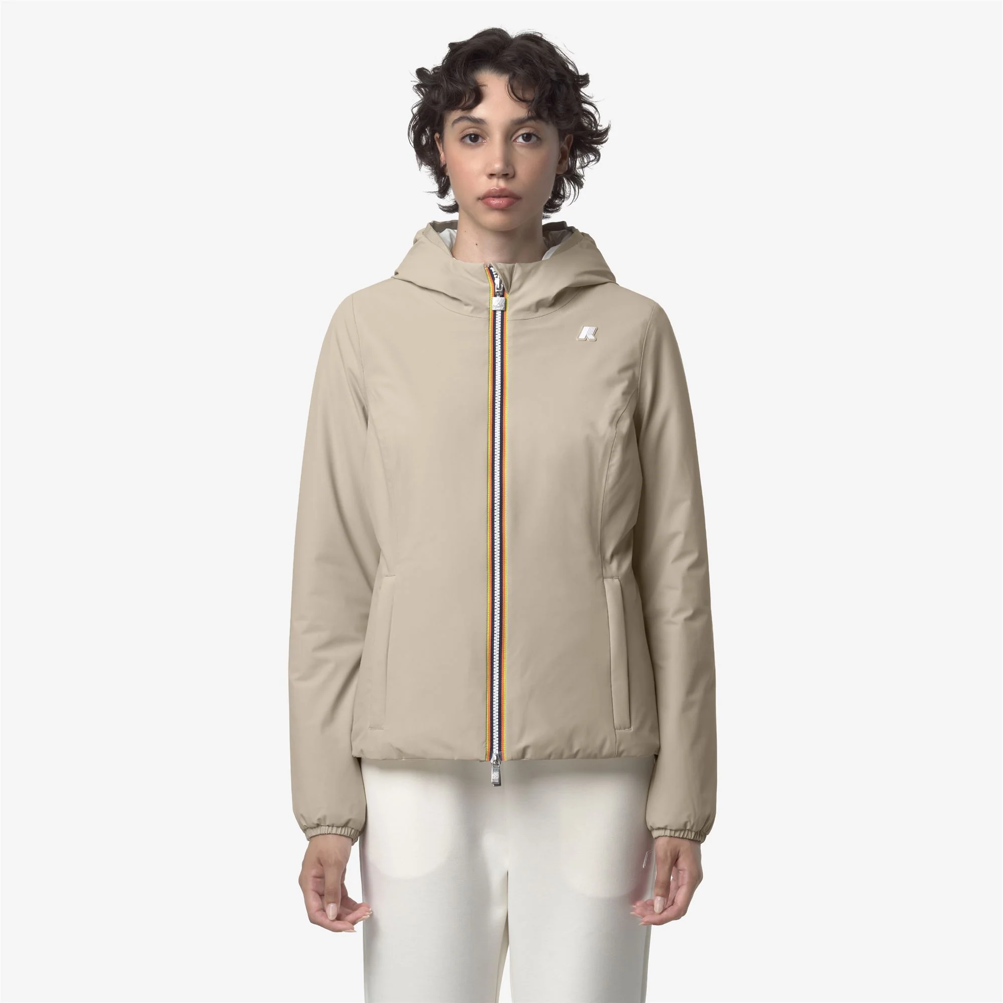 LILY ST WARM REVERSIBLE - Jackets - Short - Woman - BEIGE CASHMERE-WHITE GARDENIA - Image 4