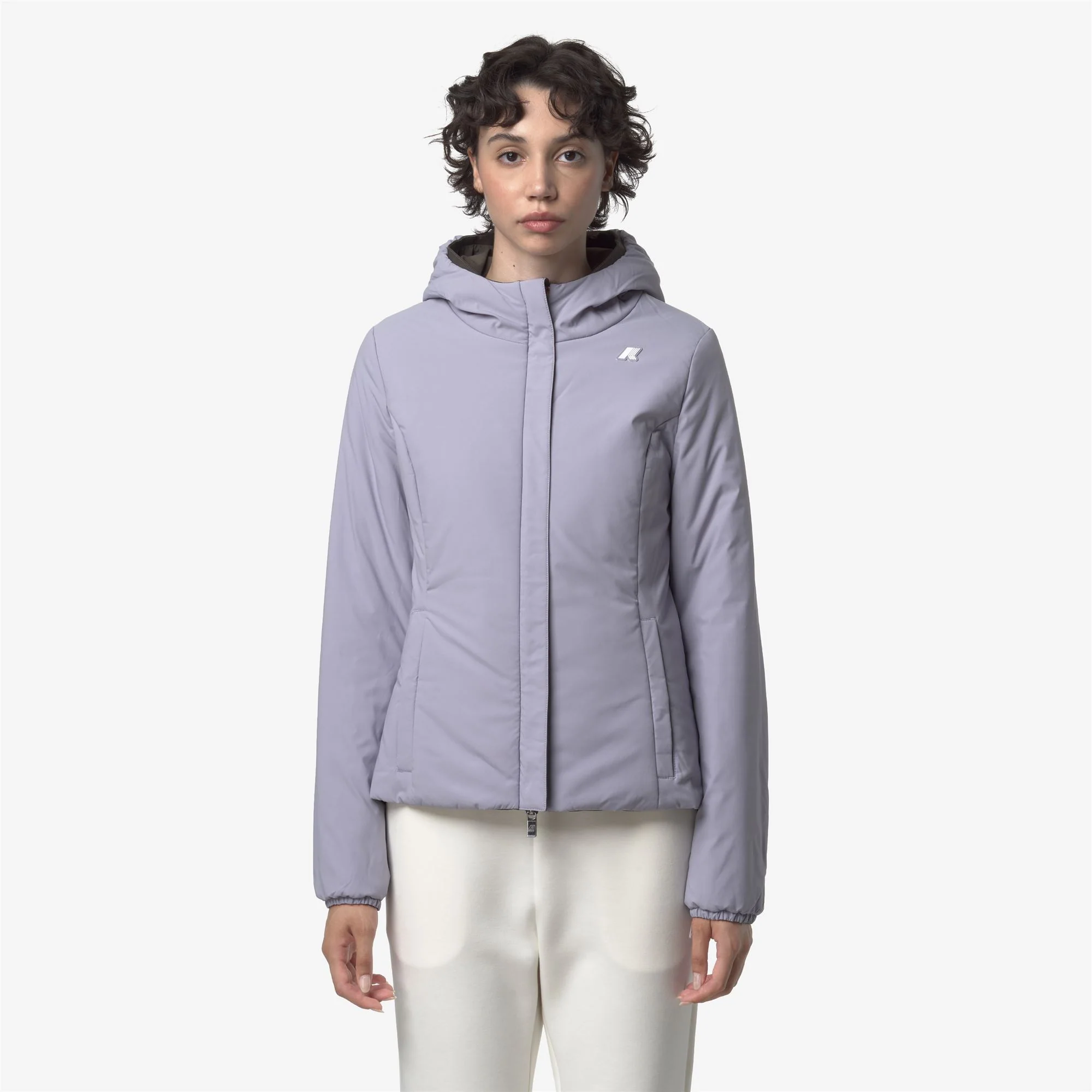 LILY ST WARM REVERSIBLE - Jackets - Short - Woman - BLACK OLIVE-VIOLET LAVENDER - Image 3