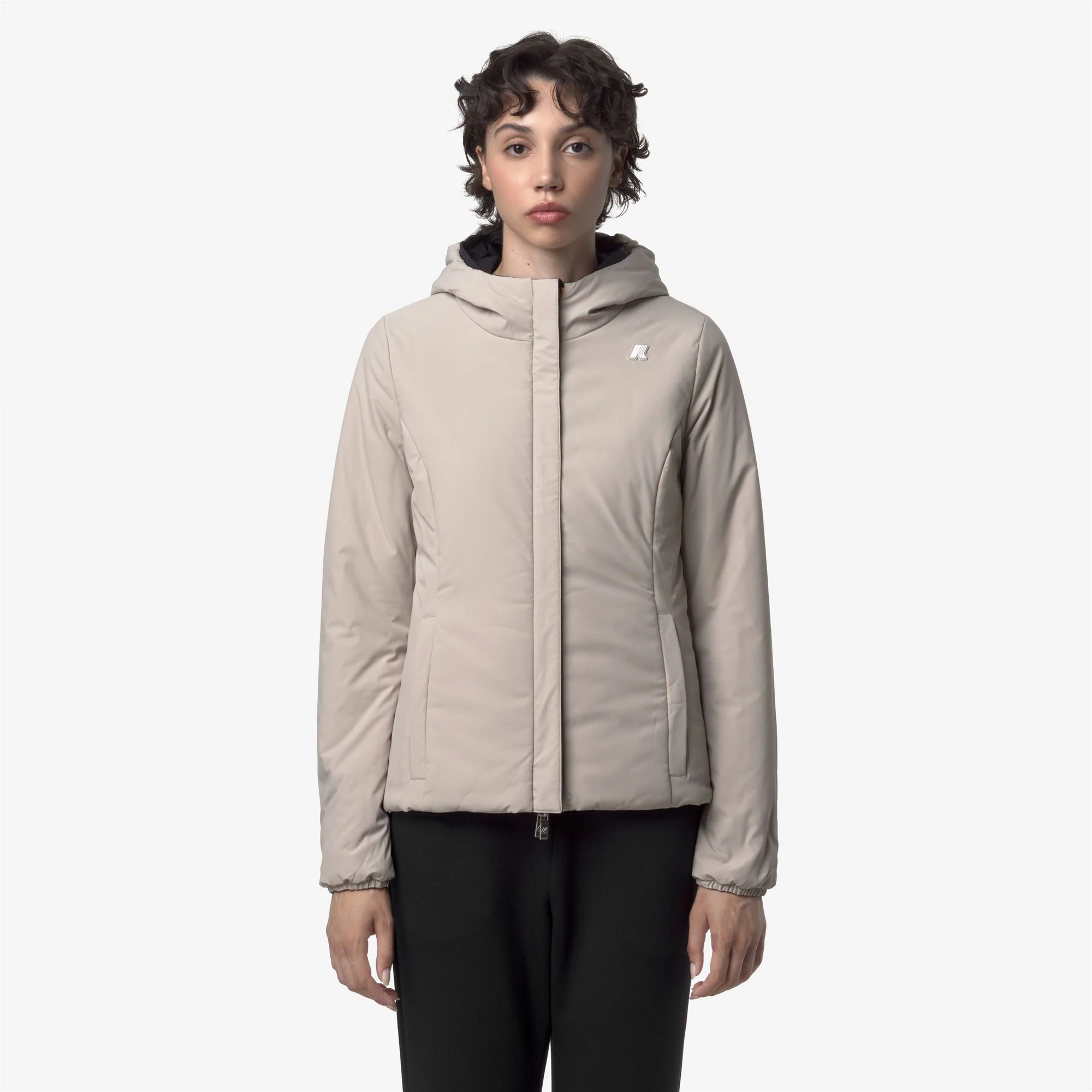 LILY ST WARM REVERSIBLE - Jackets - Short - Woman - BLACK PURE-BEIGE CASHMERE - Image 3