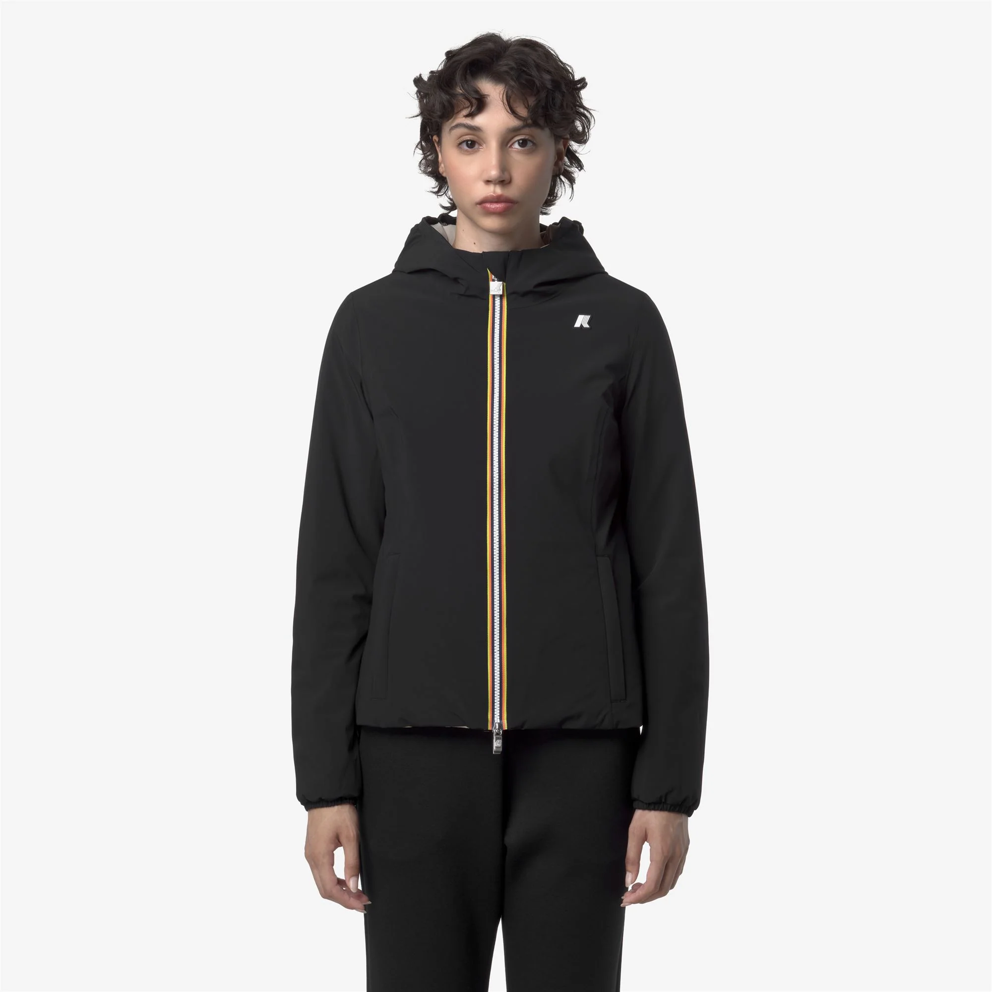 LILY ST WARM REVERSIBLE - Jackets - Short - Woman - BLACK PURE-BEIGE CASHMERE - Image 4