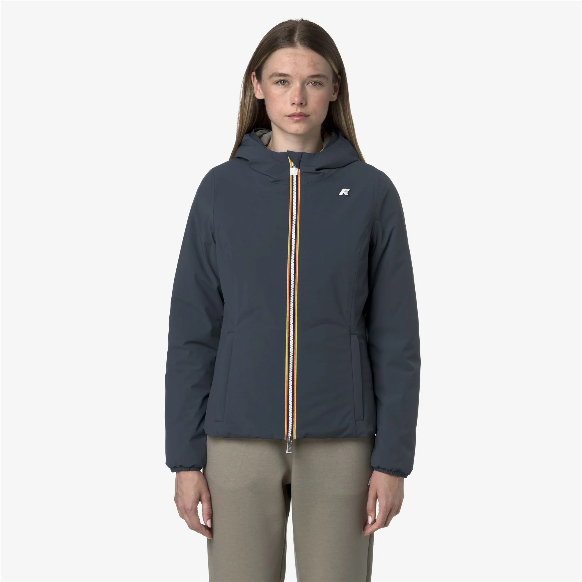 LILY ST WARM REVERSIBLE - Jackets - Short - Woman - BLUE AIRFORCE-GREEN OAK - Image 4
