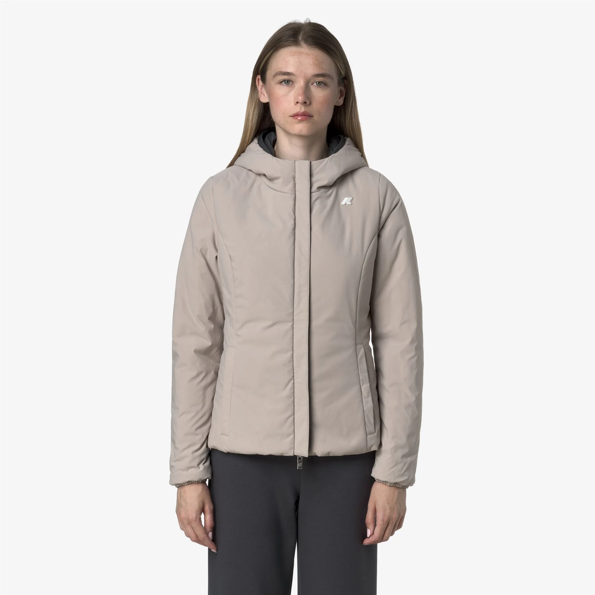 LILY ST WARM REVERSIBLE - Jackets - Short - Woman - GREY SHADOW DK-BEIGE CASHMERE - Image 3