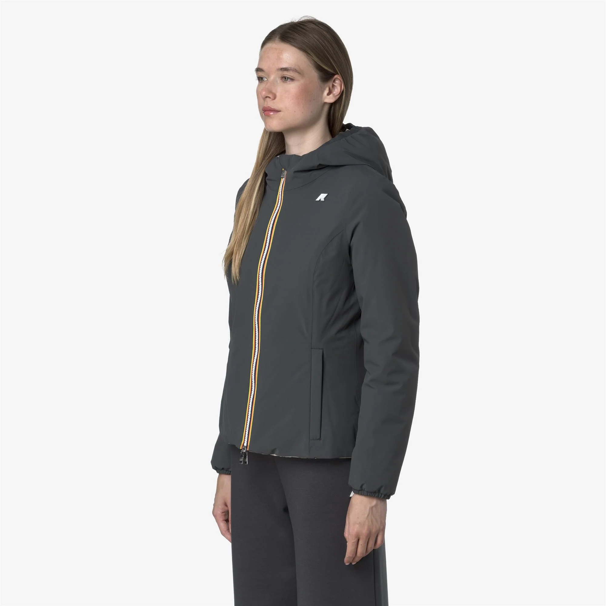 LILY ST WARM REVERSIBLE - Jackets - Short - Woman - GREY SHADOW DK-BEIGE CASHMERE - Image 5