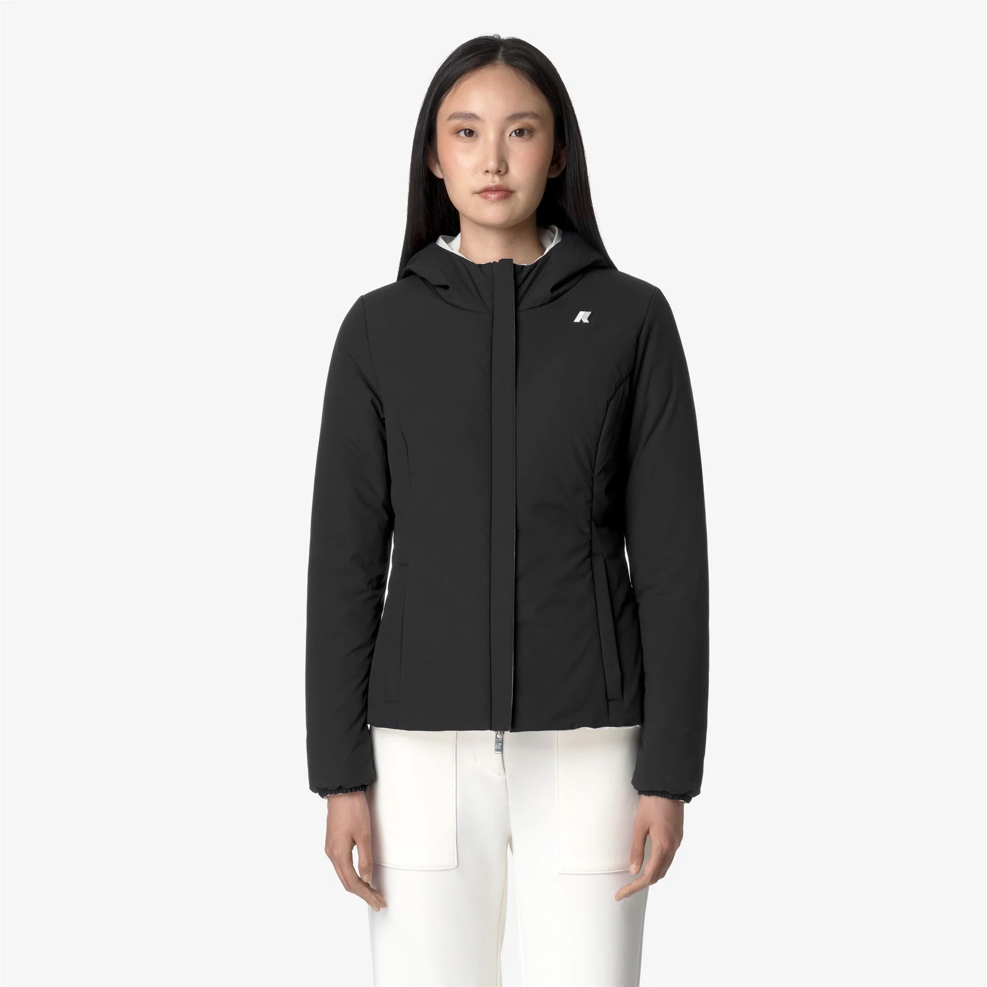 LILY ST WARM REVERSIBLE - Jackets - Short - Woman - WHITE GARDENIA-BLACK PURE - Image 3
