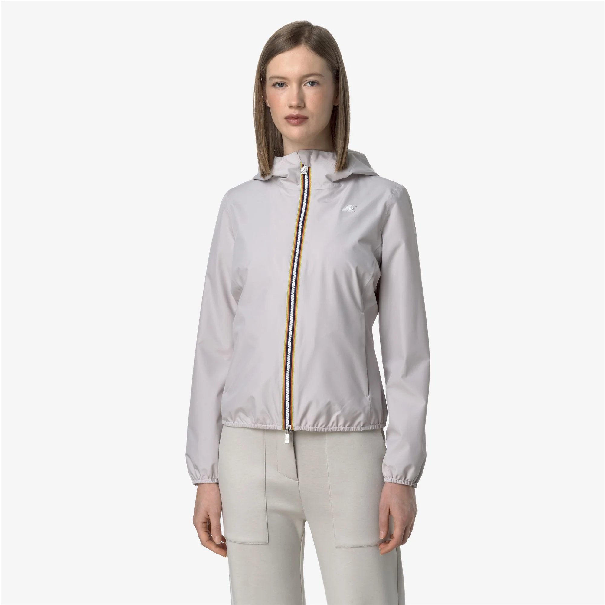 LILY STRETCH POLY JERSEY - Jackets - Short - Woman - BEIGE LT - Image 3