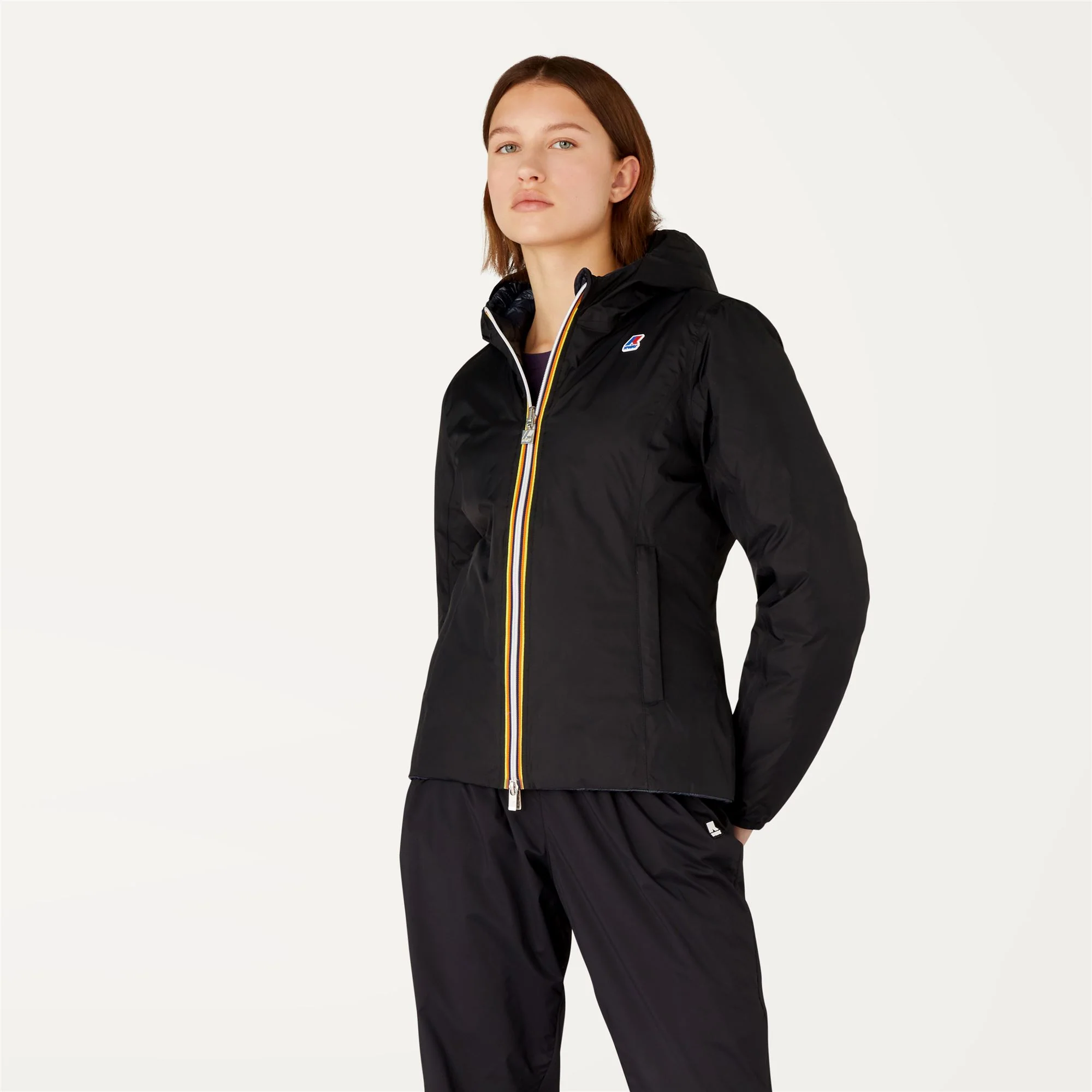 LILY THERMO PLUS.2 REVERSIBLE - Jackets - Short - Woman - BLACK PURE-BLUE DEPTH - Image 4