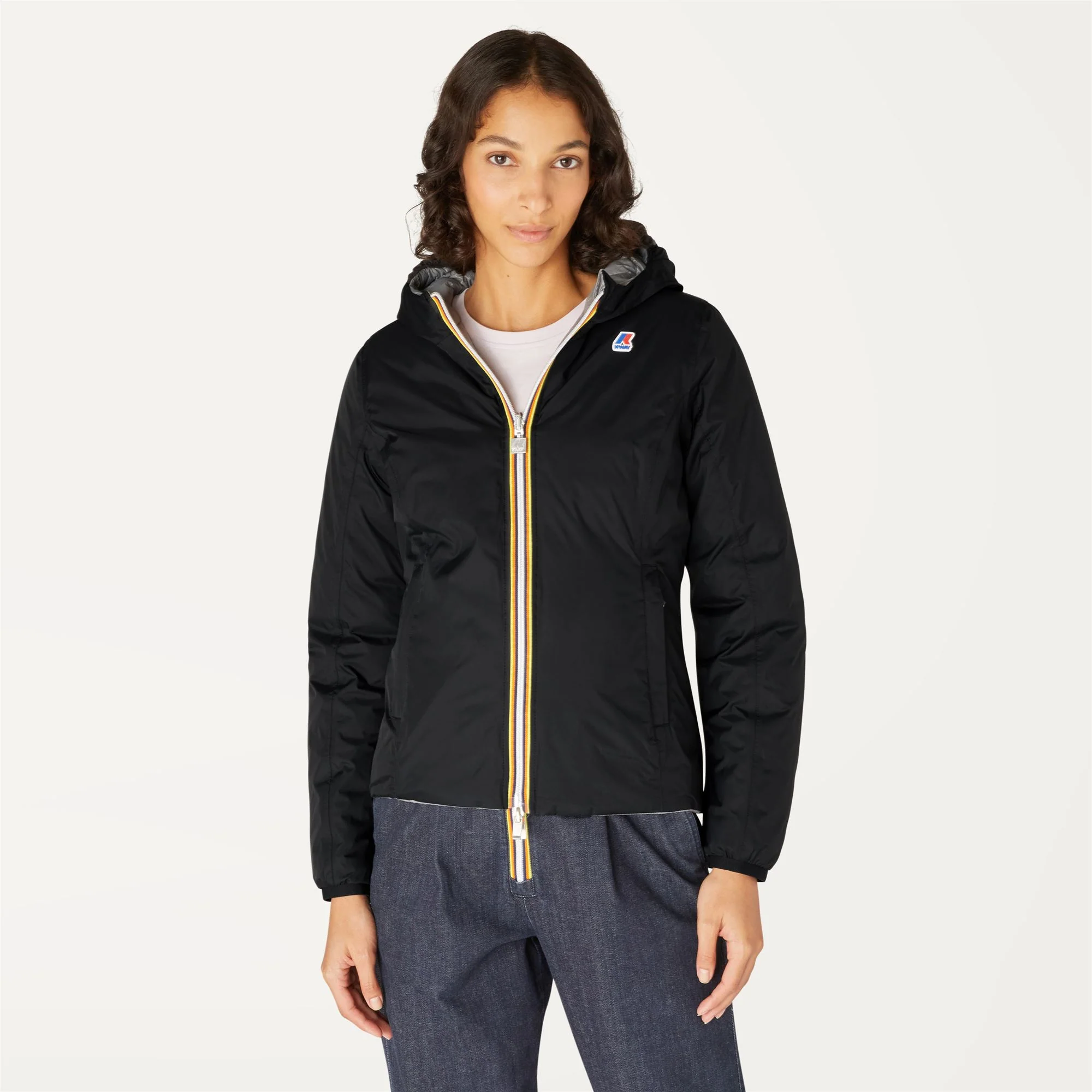 LILY THERMO PLUS.2 REVERSIBLE - Jackets - Short - Woman - BLACK PURE-GREY MD STEEL - Image 4