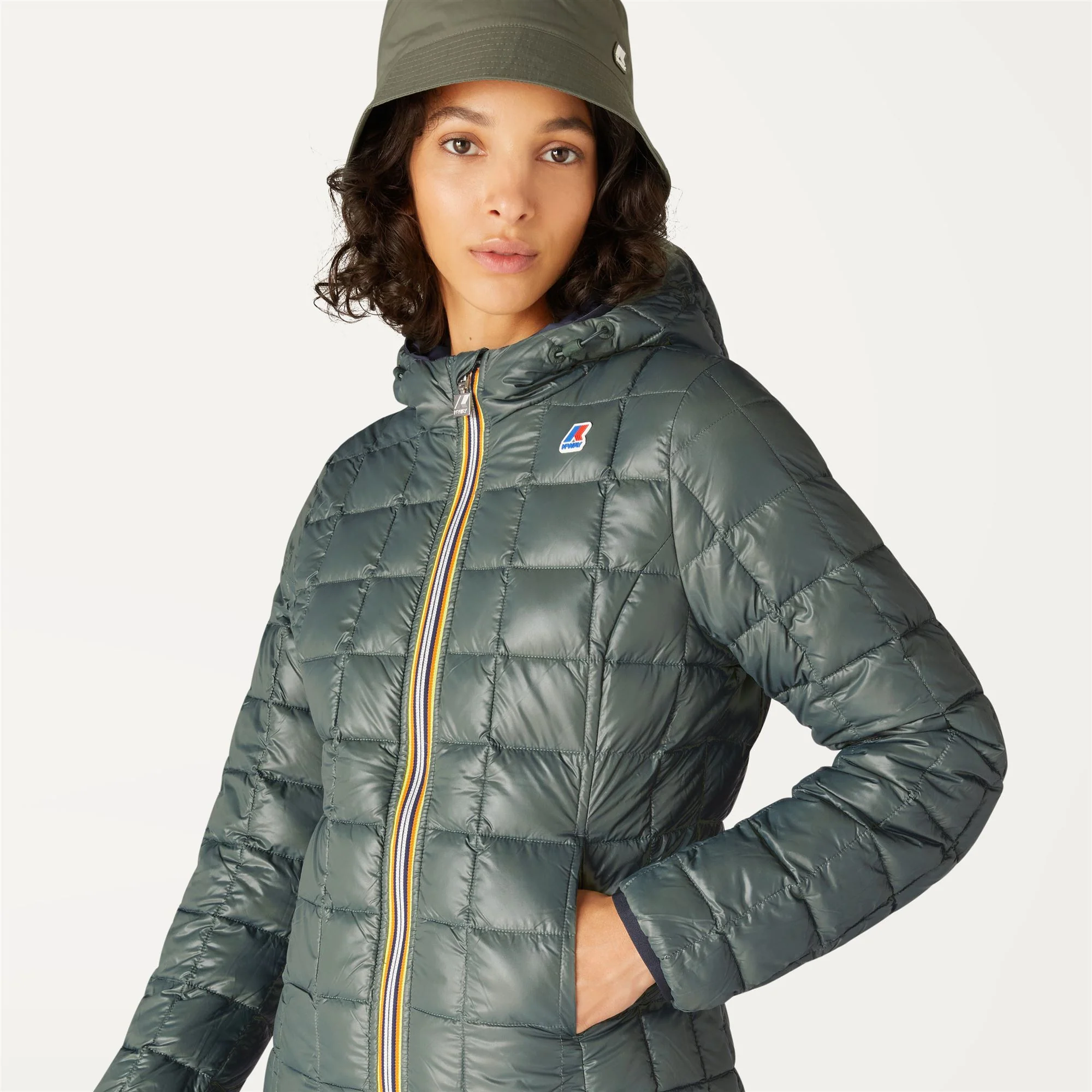 LILY THERMO PLUS.2 REVERSIBLE - Jackets - Short - Woman - BLUE DEPTH-GREEN LAUREL - Image 3