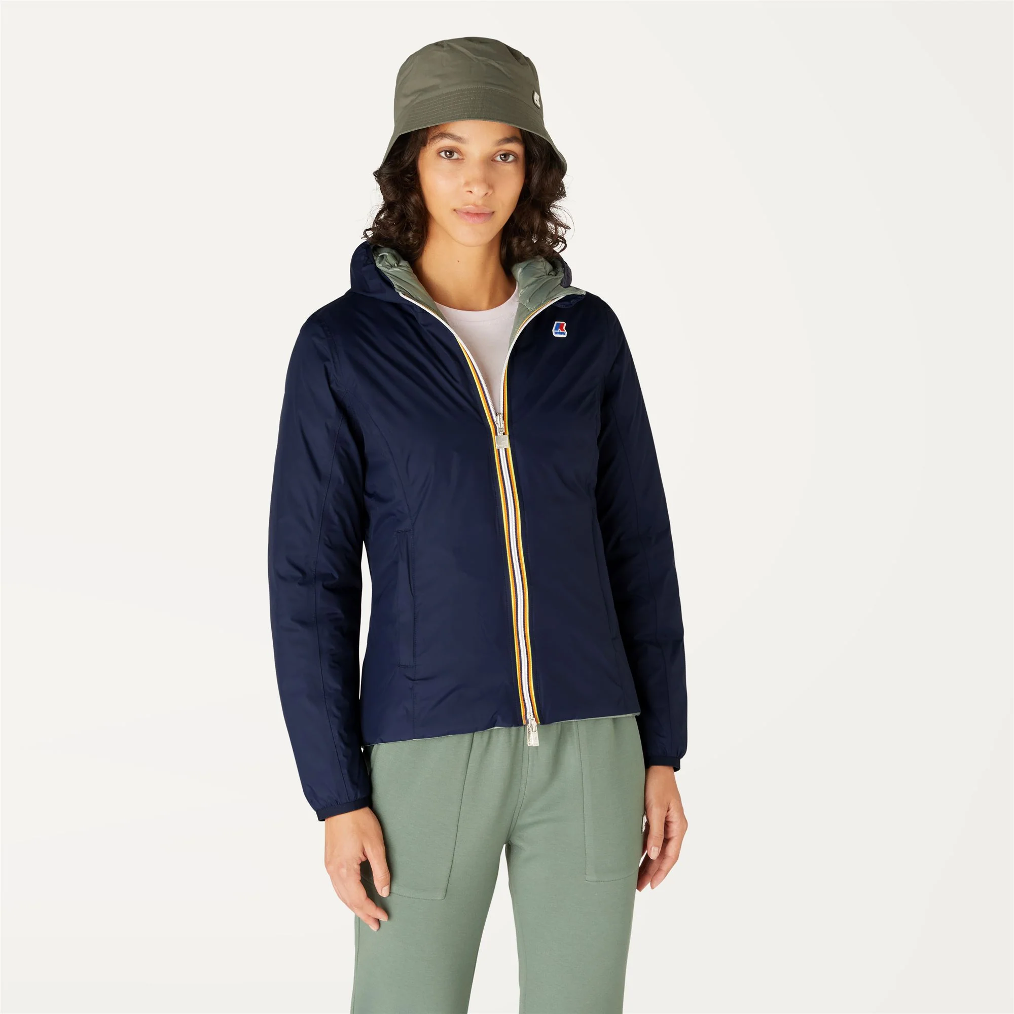 LILY THERMO PLUS.2 REVERSIBLE - Jackets - Short - Woman - BLUE DEPTH-GREEN LAUREL - Image 4