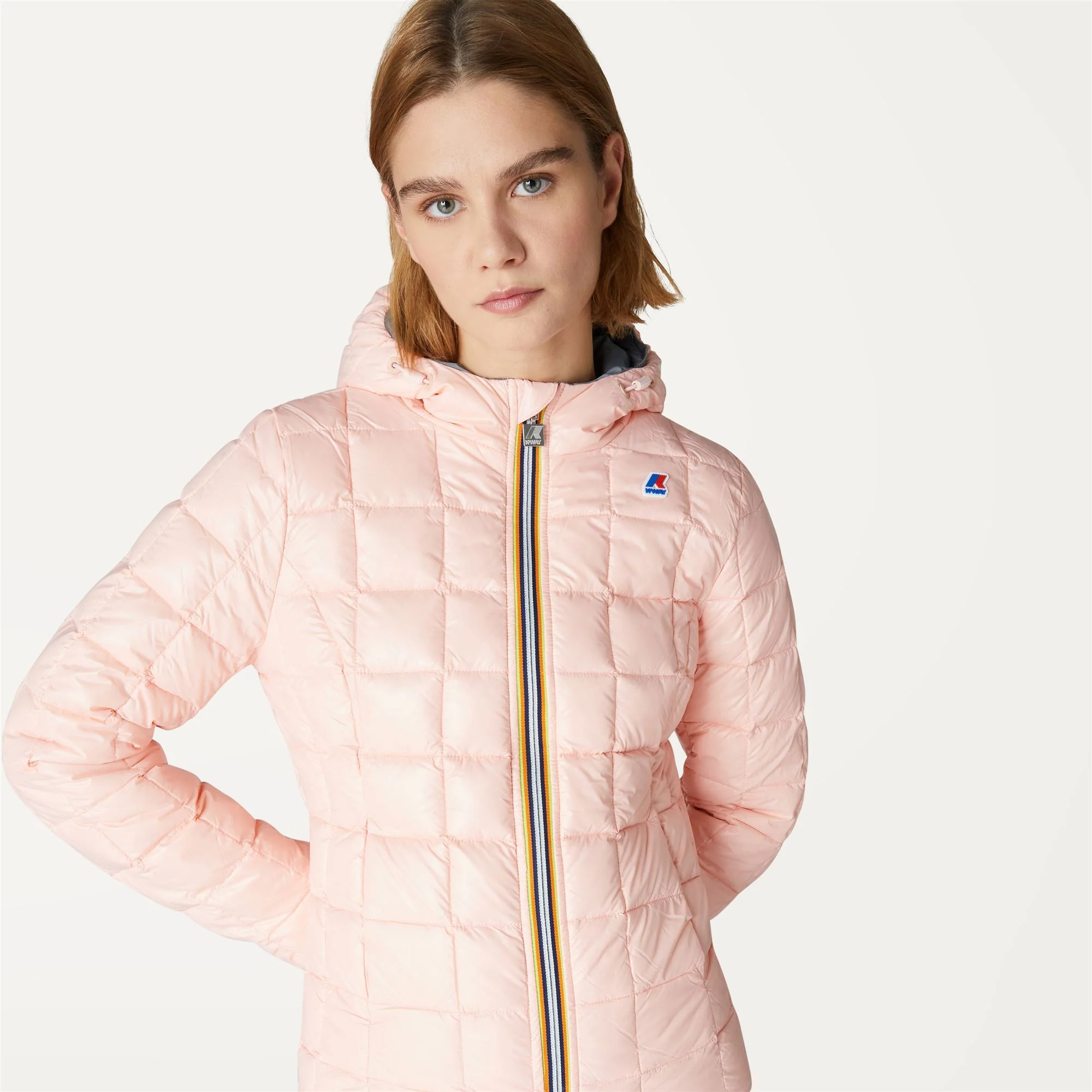 LILY THERMO PLUS.2 REVERSIBLE - Jackets - Short - Woman - GREY MD STEEL-PINK DAFNE - Image 3