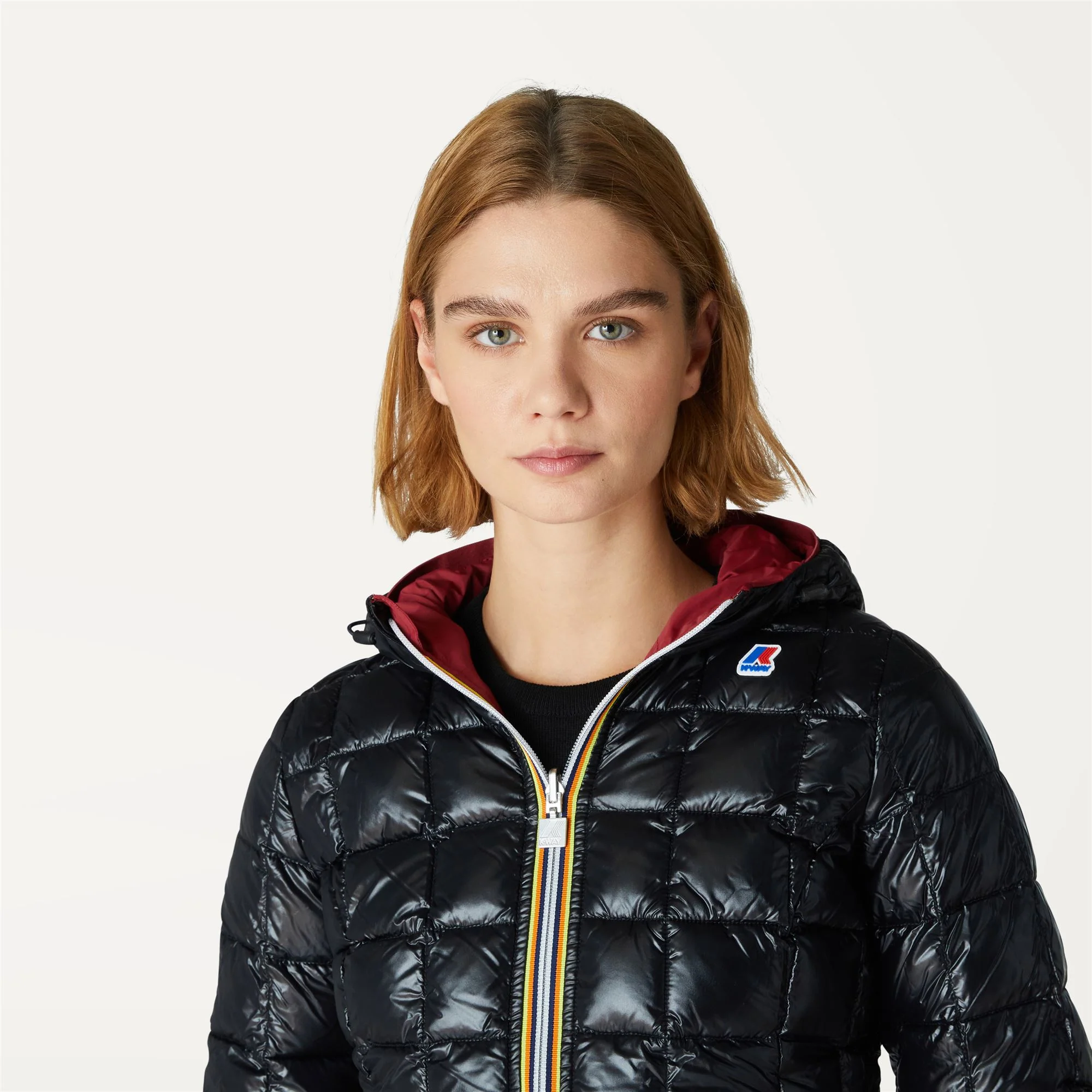 LILY THERMO PLUS.2 REVERSIBLE - Jackets - Short - Woman - RED DK TOMATO-BLACK PURE - Image 3