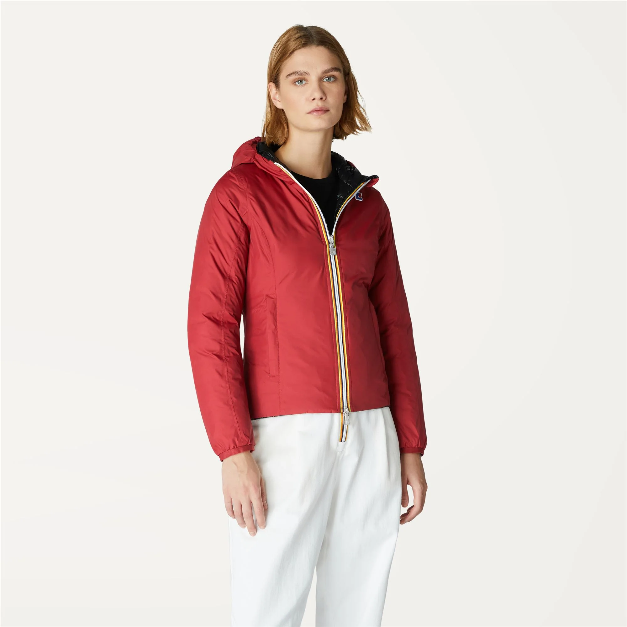 LILY THERMO PLUS.2 REVERSIBLE - Jackets - Short - Woman - RED DK TOMATO-BLACK PURE - Image 4
