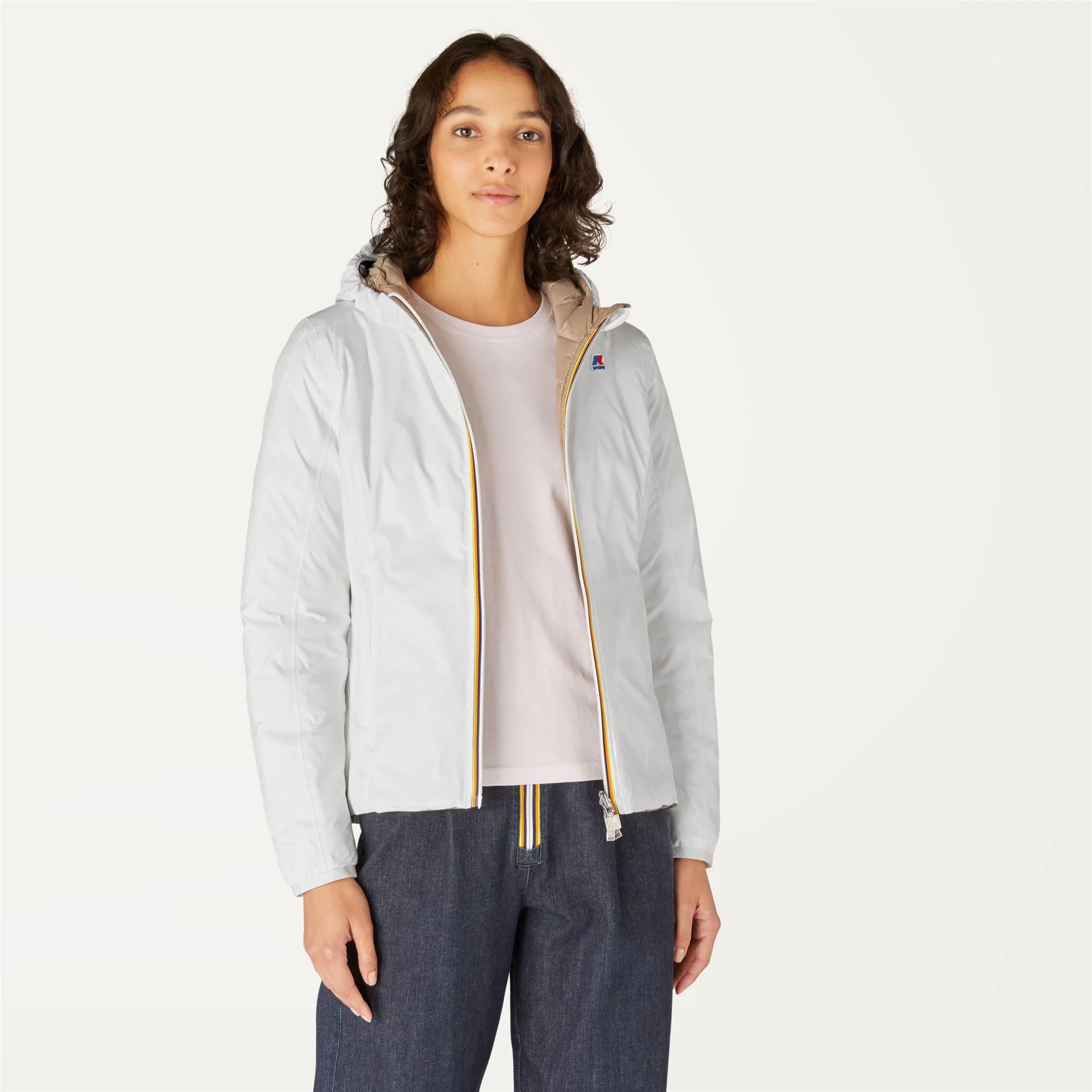 LILY THERMO PLUS.2 REVERSIBLE - Jackets - Short - Woman - WHITE MILK-BEIGE TAUPE - Image 4