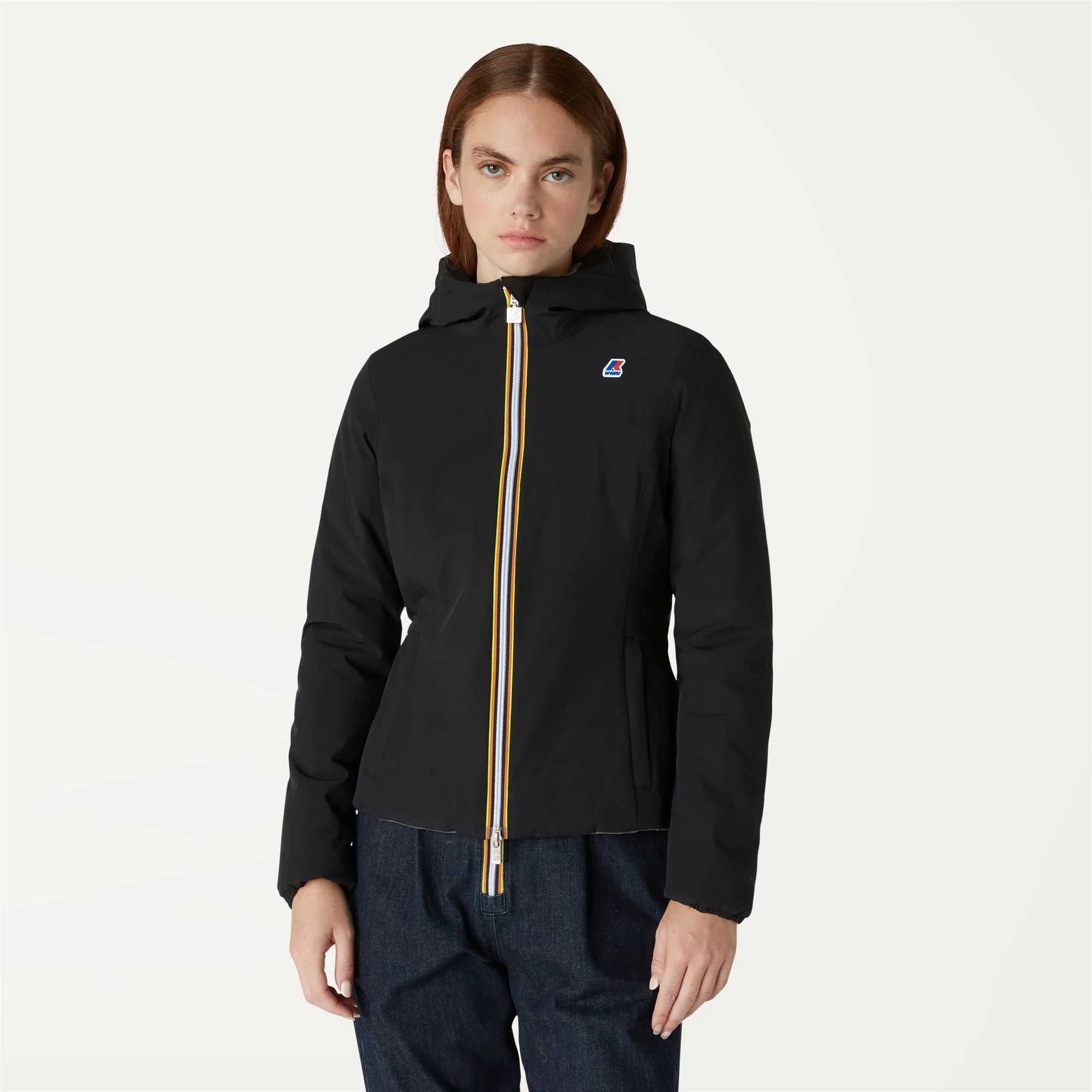 LILY WARM REVERSIBLE - Jackets - Short - Woman - BLACK PURE-GREEN BLACKISH - Image 4