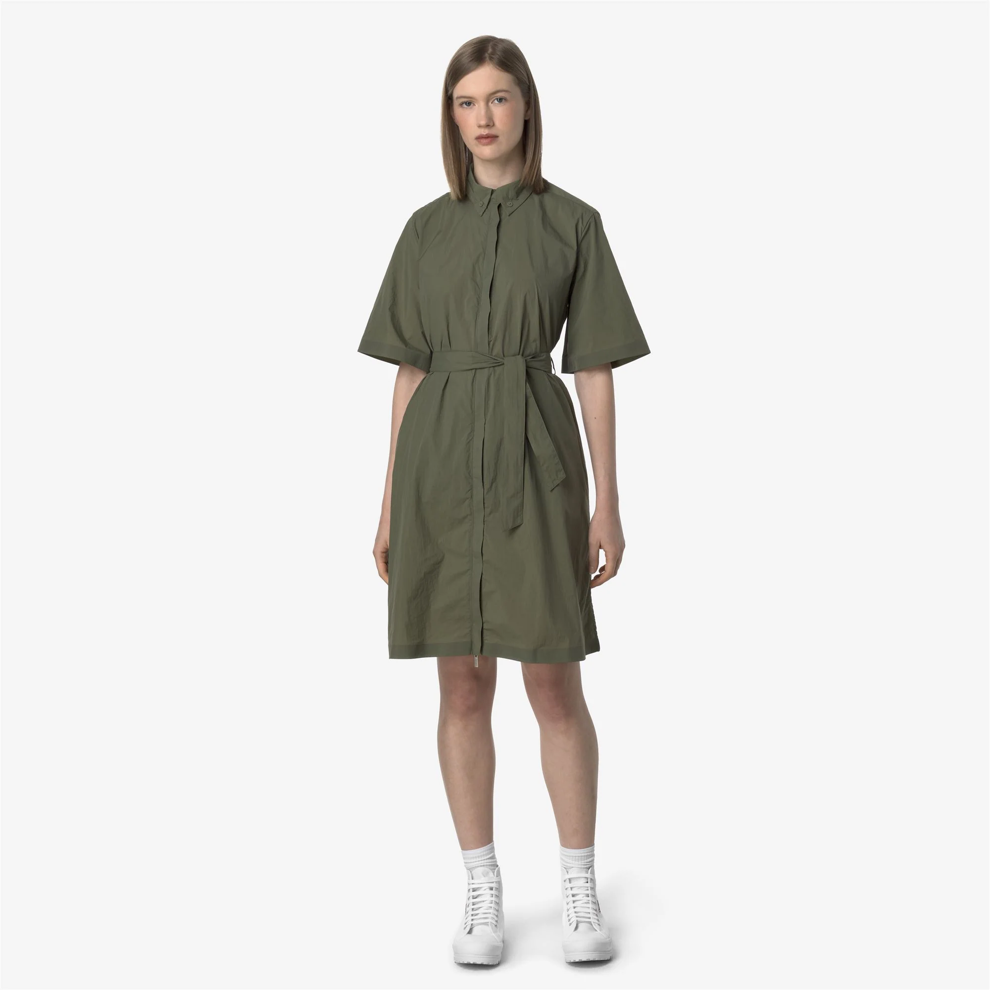 LIZY - Jackets - 3/4 LENGTH - Woman - GREEN LICHEN - Image 3