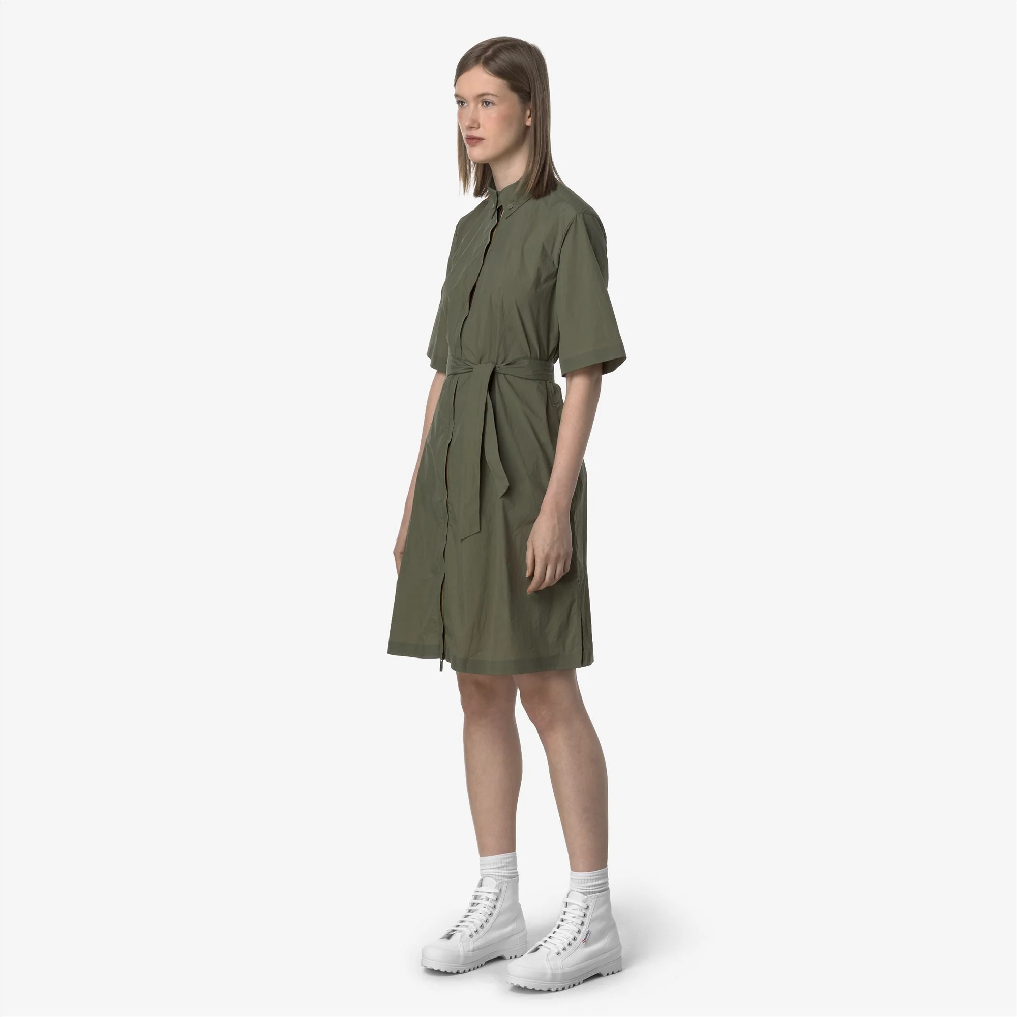 LIZY - Jackets - 3/4 LENGTH - Woman - GREEN LICHEN - Image 4