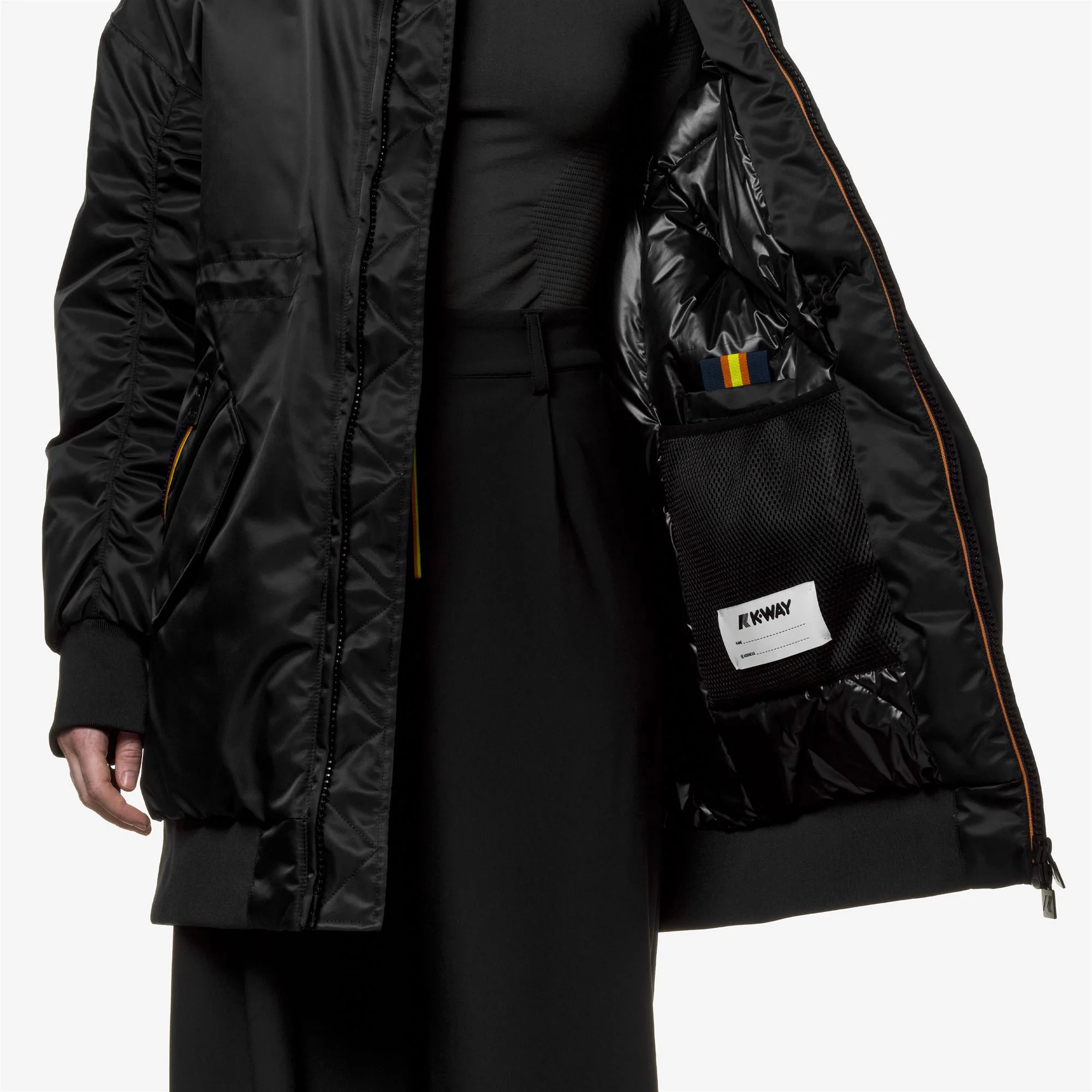 LONW THERMO SHINY TWILL - Jackets - 3/4 LENGTH - Woman - BLACK PURE - Image 2