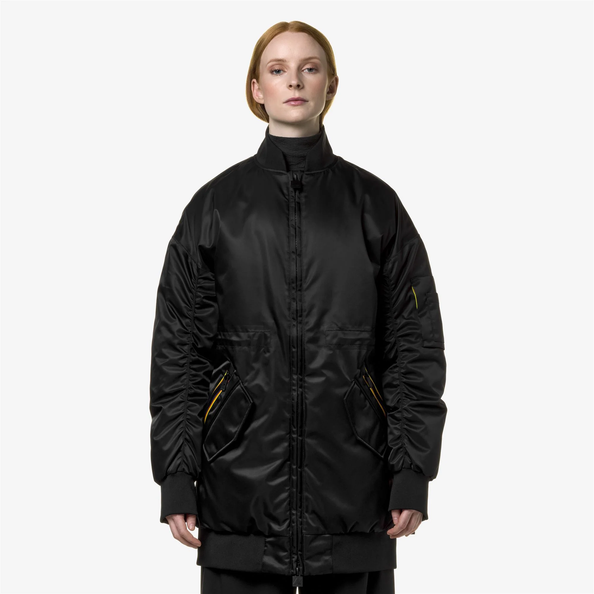 LONW THERMO SHINY TWILL - Jackets - 3/4 LENGTH - Woman - BLACK PURE - Image 3