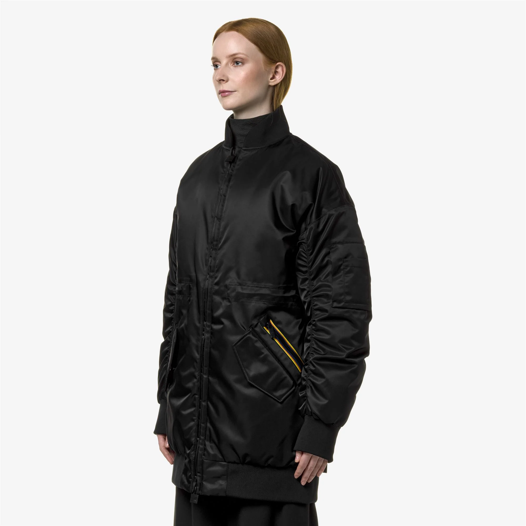 LONW THERMO SHINY TWILL - Jackets - 3/4 LENGTH - Woman - BLACK PURE - Image 4