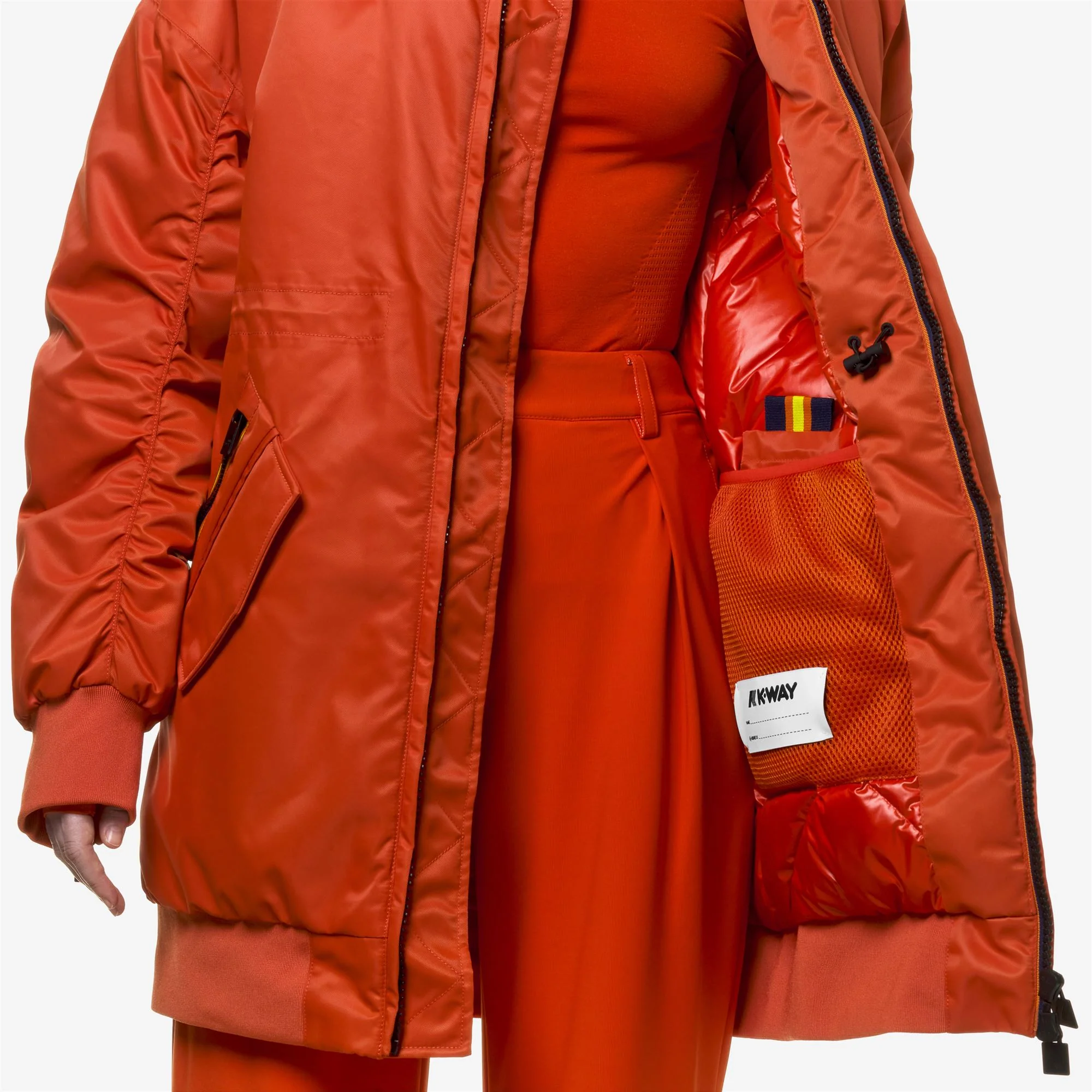 LONW THERMO SHINY TWILL - Jackets - 3/4 LENGTH - Woman - ORANGE PUMPKIN - Image 2