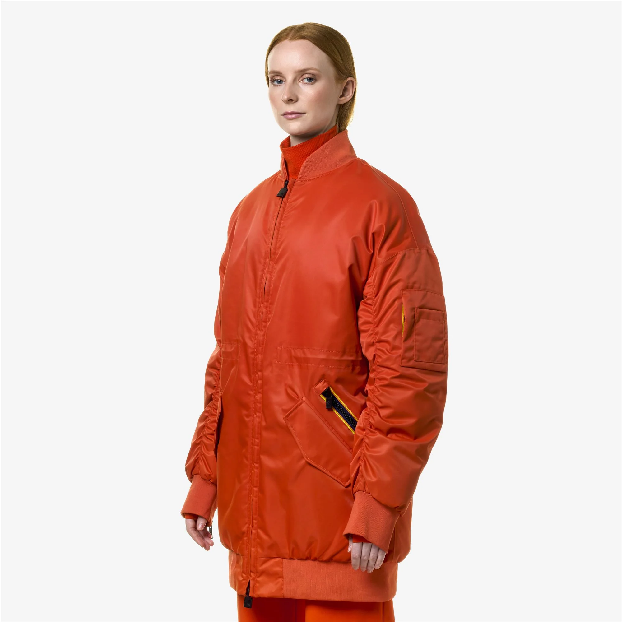 LONW THERMO SHINY TWILL - Jackets - 3/4 LENGTH - Woman - ORANGE PUMPKIN - Image 4