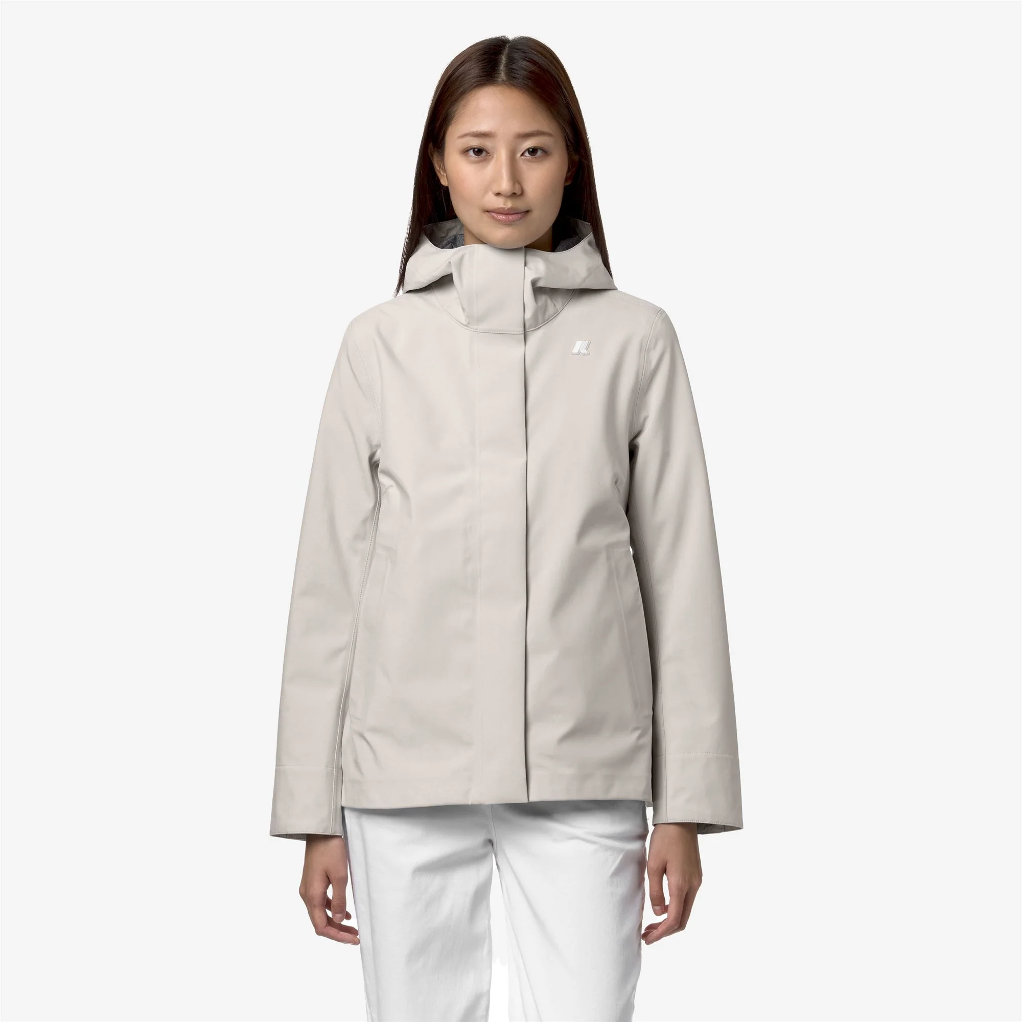 MADALINA BONDED JERSEY - Jackets - Mid - Woman - BEIGE LT - Image 3