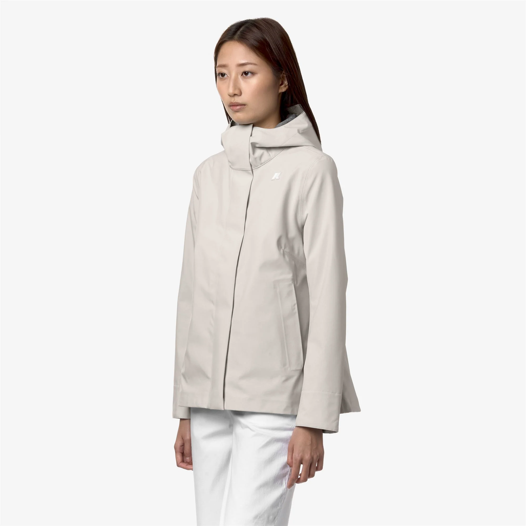 MADALINA BONDED JERSEY - Jackets - Mid - Woman - BEIGE LT - Image 4