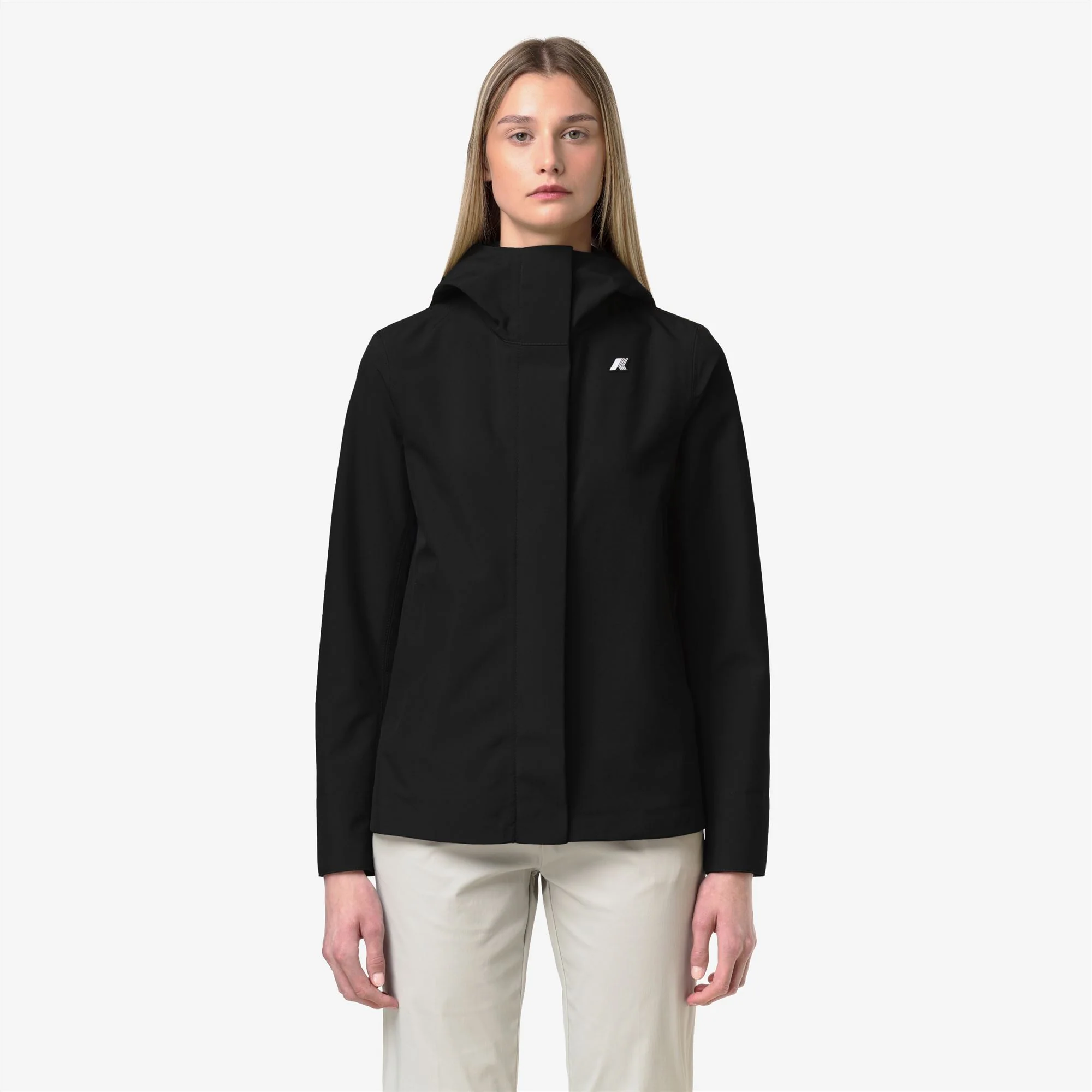 MADALINA BONDED JERSEY - Jackets - Mid - Woman - BLACK PURE - Image 3
