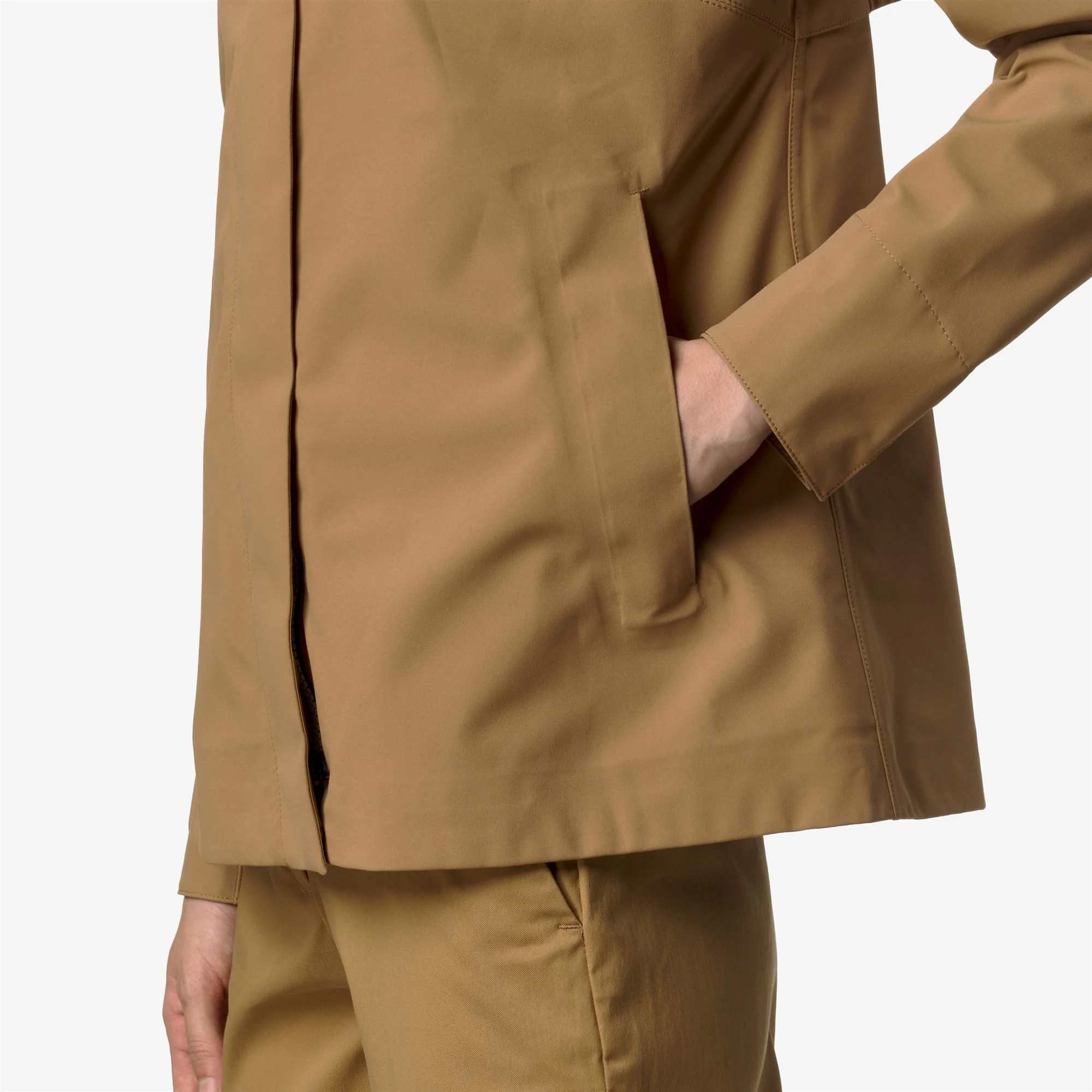 MADALINA BONDED JERSEY - Jackets - Mid - Woman - BROWN BISTRE - Image 2